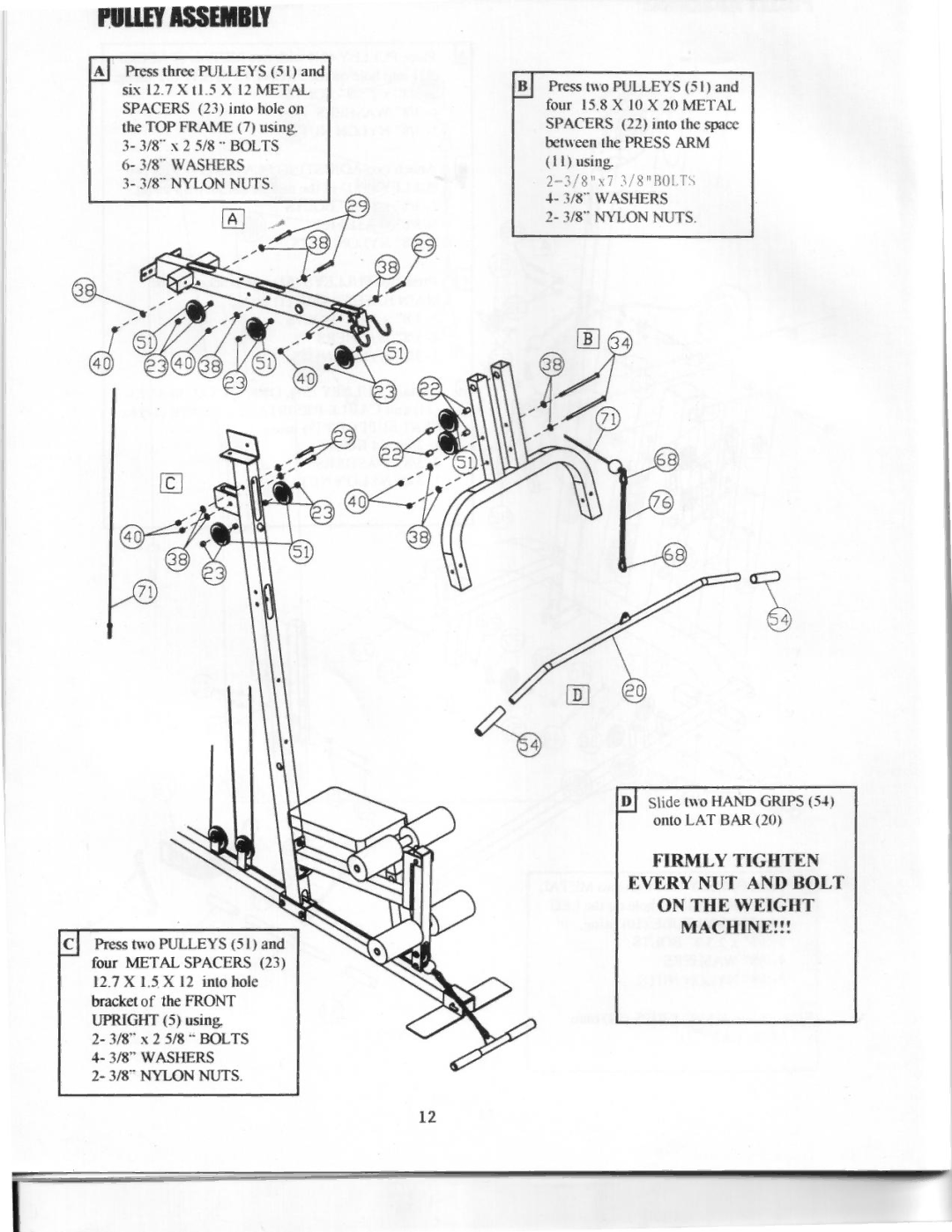 Keys Fitness ST-250 manual 