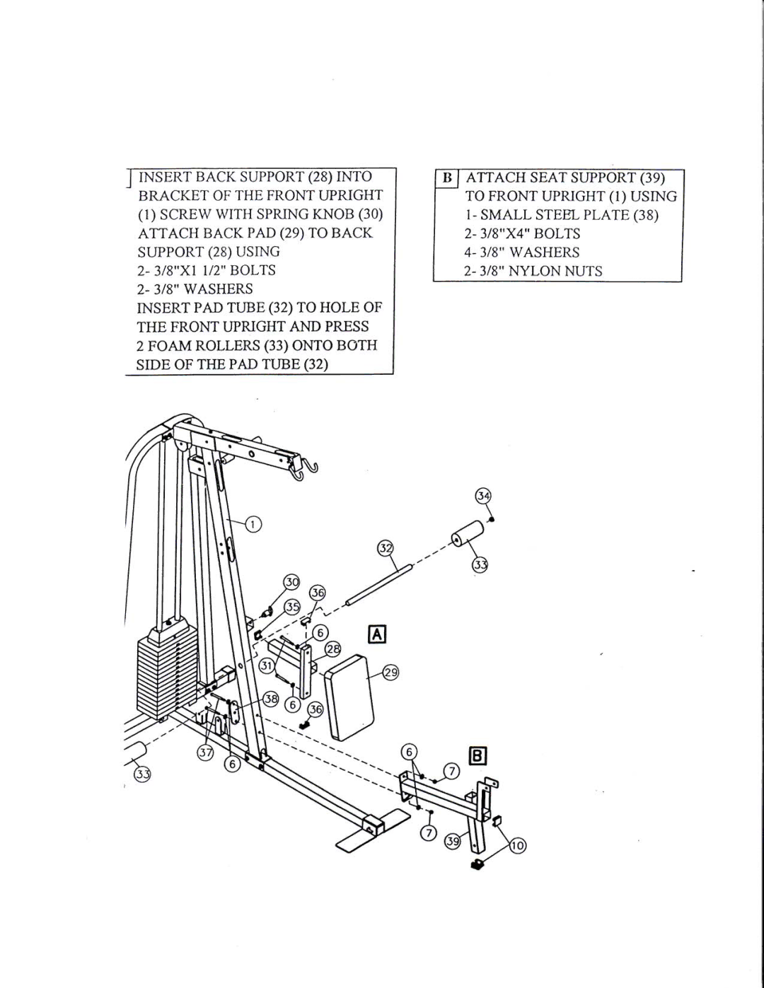 Keys Fitness ST-300 manual 