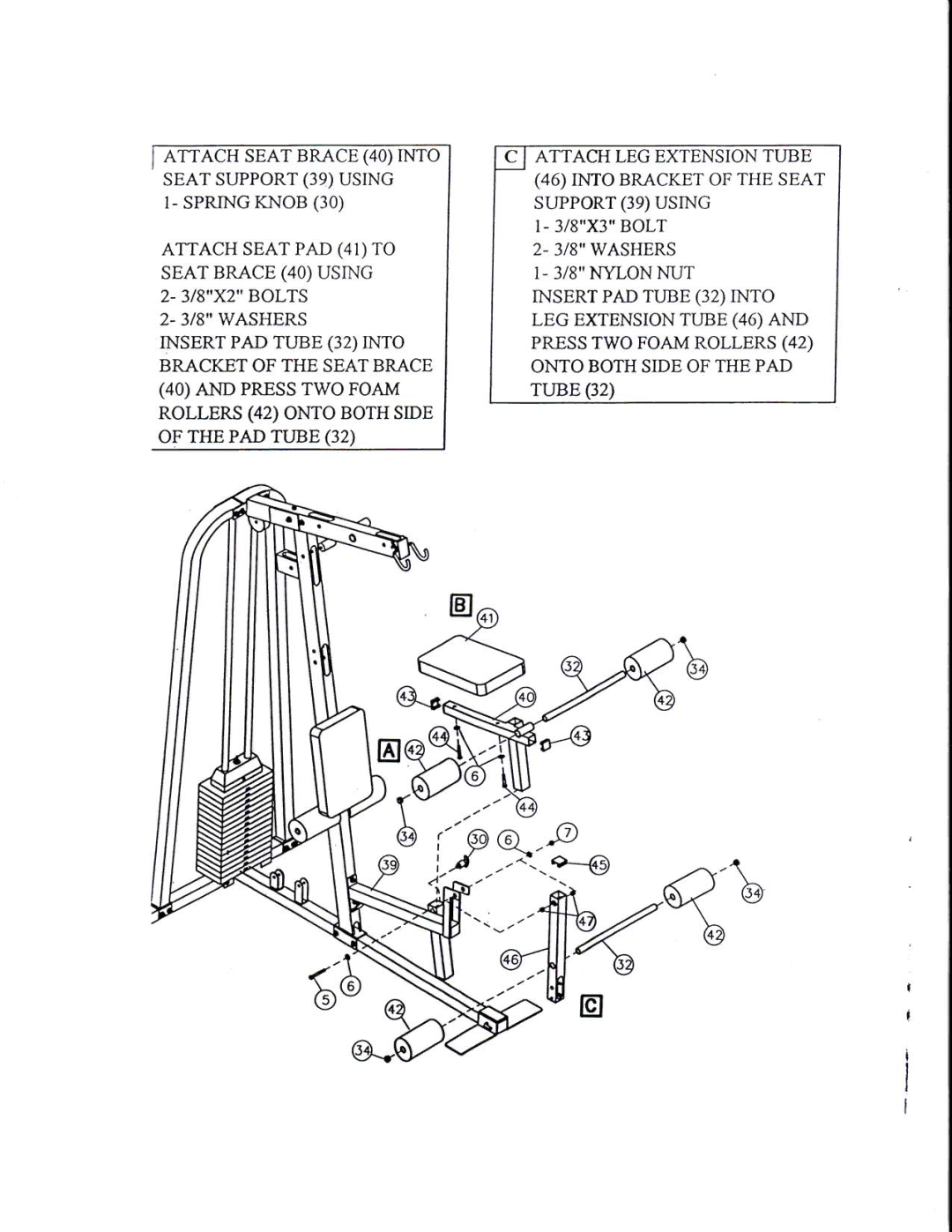 Keys Fitness ST-300 manual 