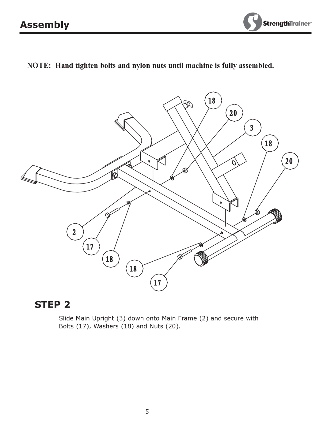 Keys Fitness ST-45 owner manual Step 