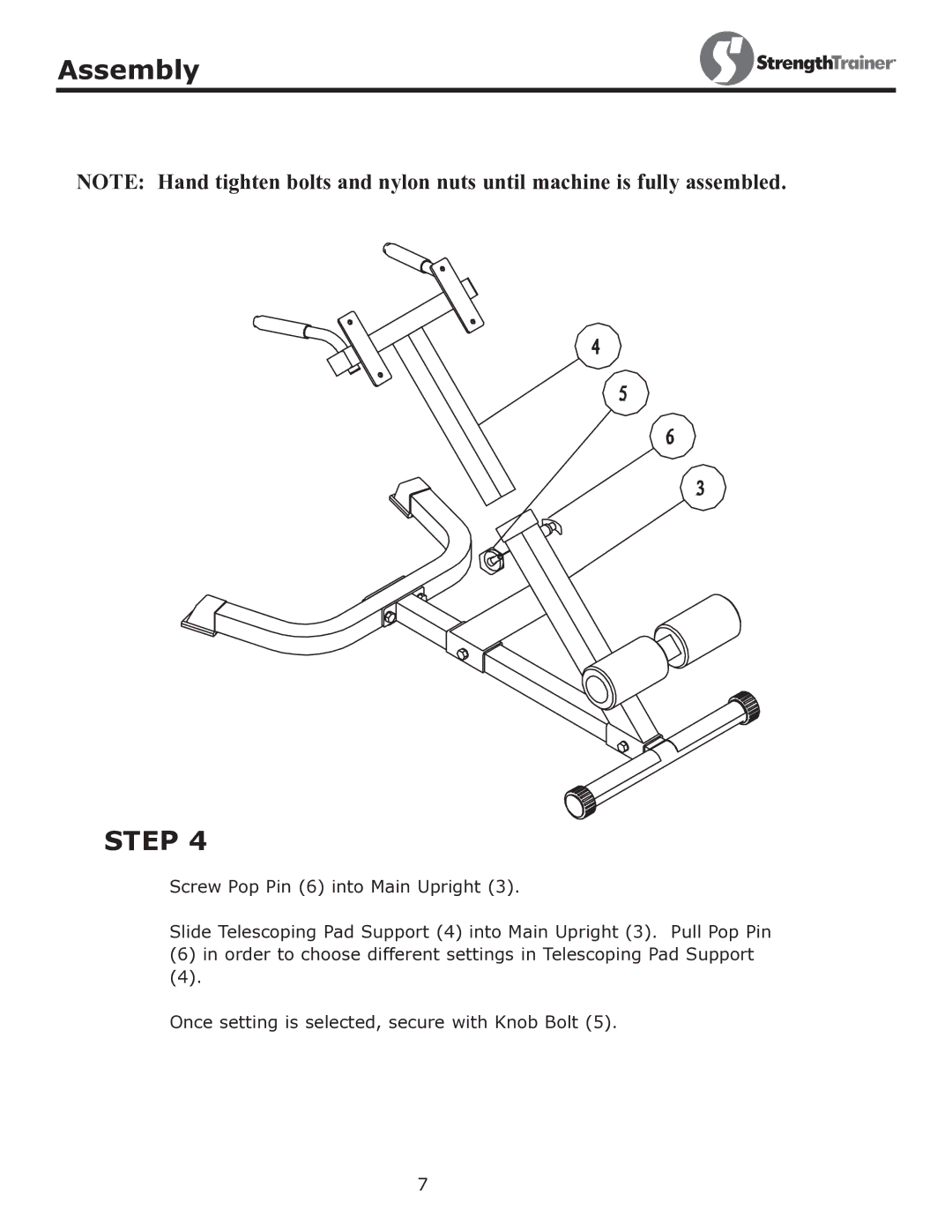 Keys Fitness ST-45 owner manual Step 