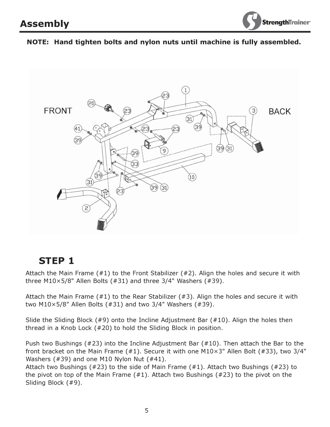 Keys Fitness ST-DFIDL owner manual Step 