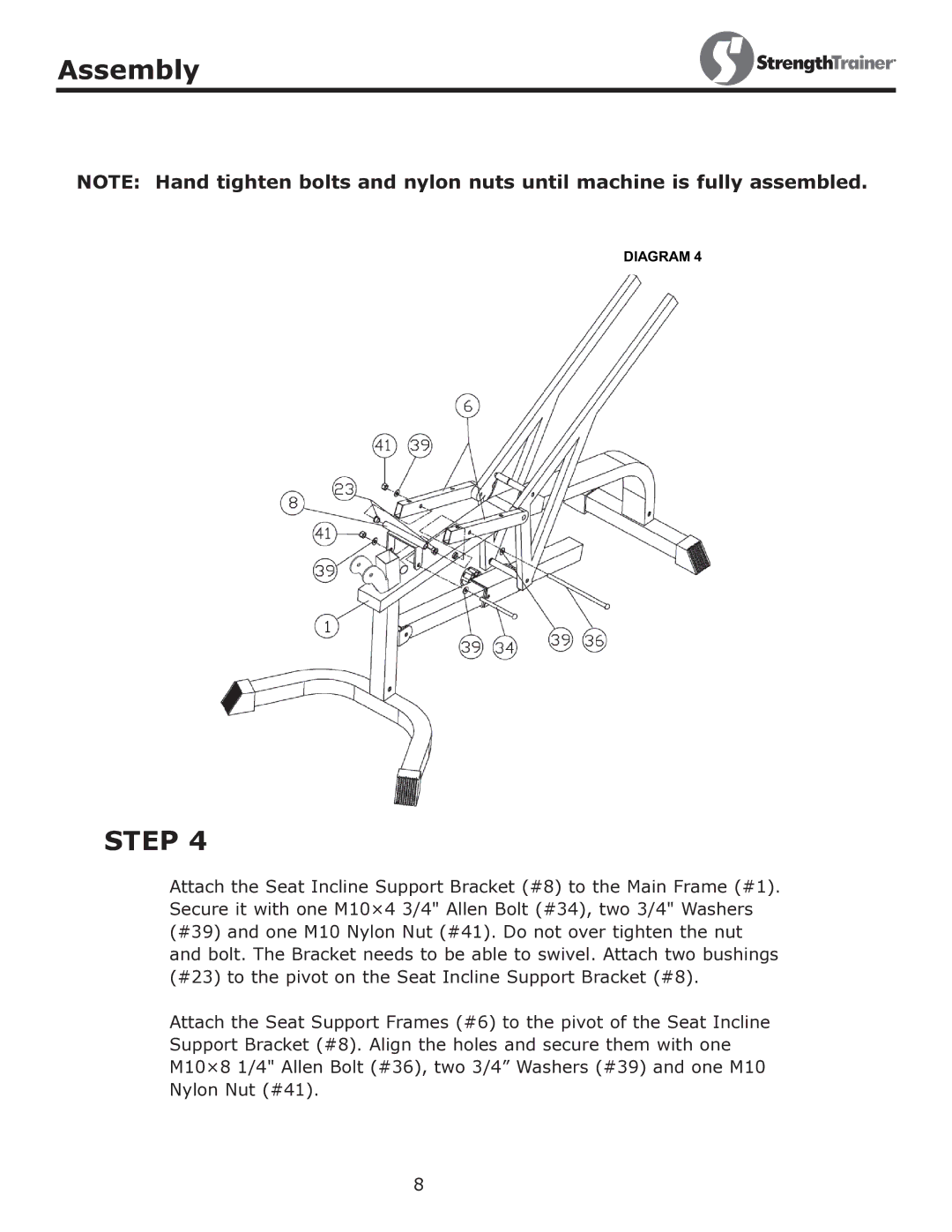 Keys Fitness ST-DFIDL owner manual Diagram 