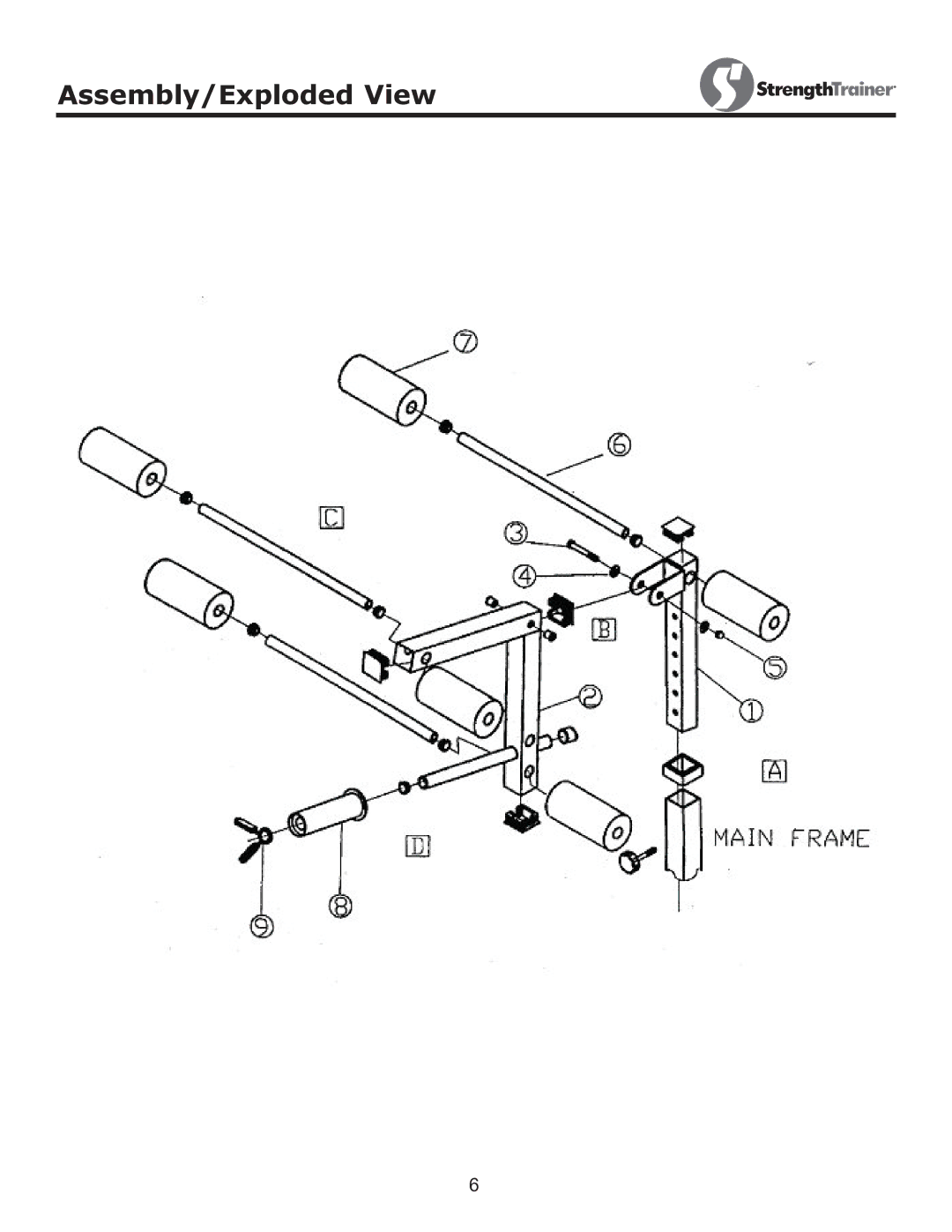 Keys Fitness ST-LEG owner manual Assembly/Exploded View 