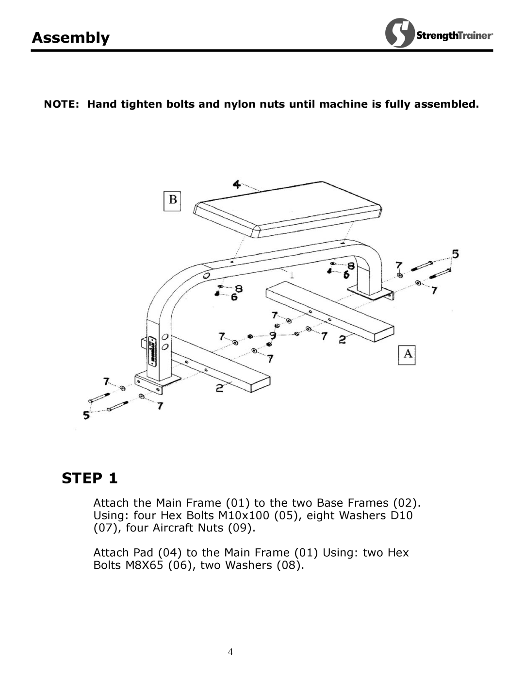 Keys Fitness ST-MAB owner manual Step 