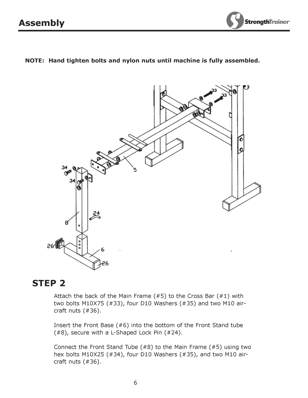 Keys Fitness ST-NB owner manual Step 