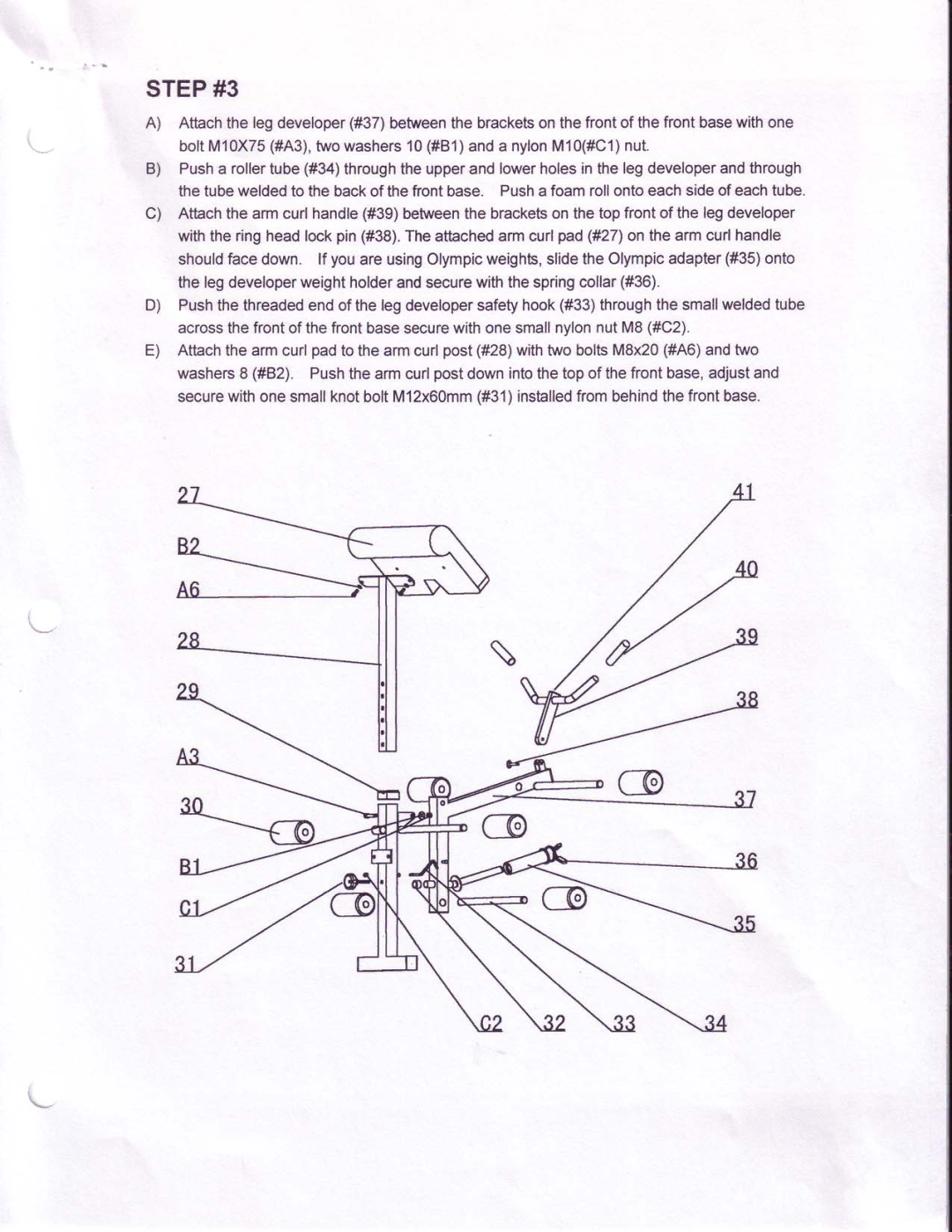 Keys Fitness ST-OBA manual 