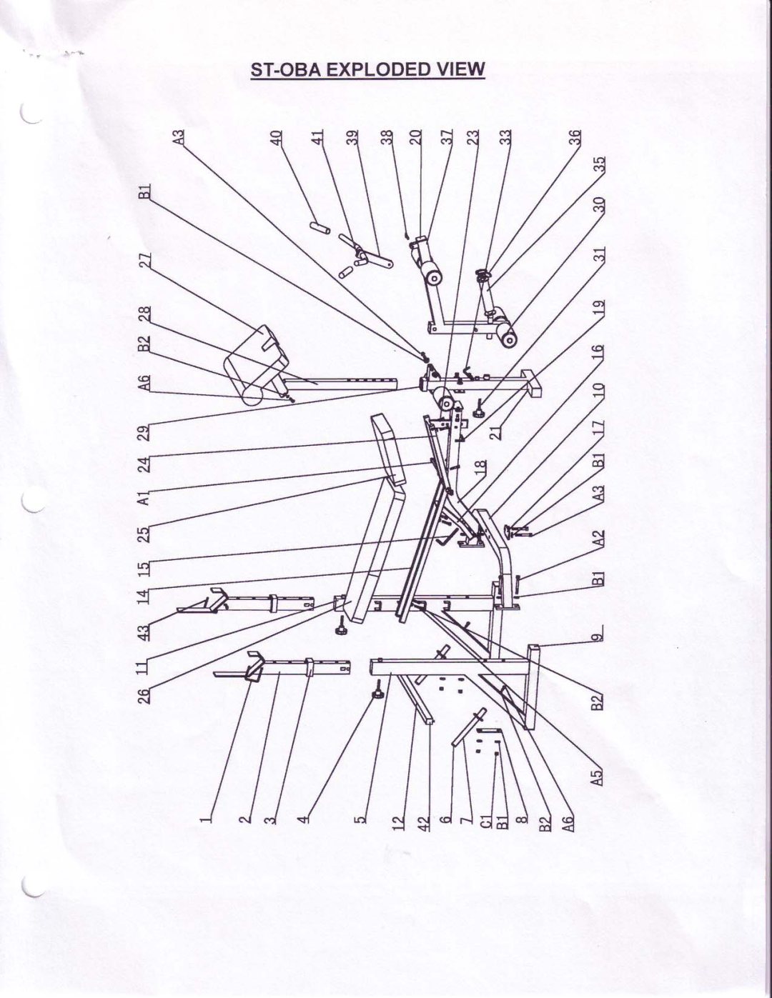 Keys Fitness ST-OBA manual 