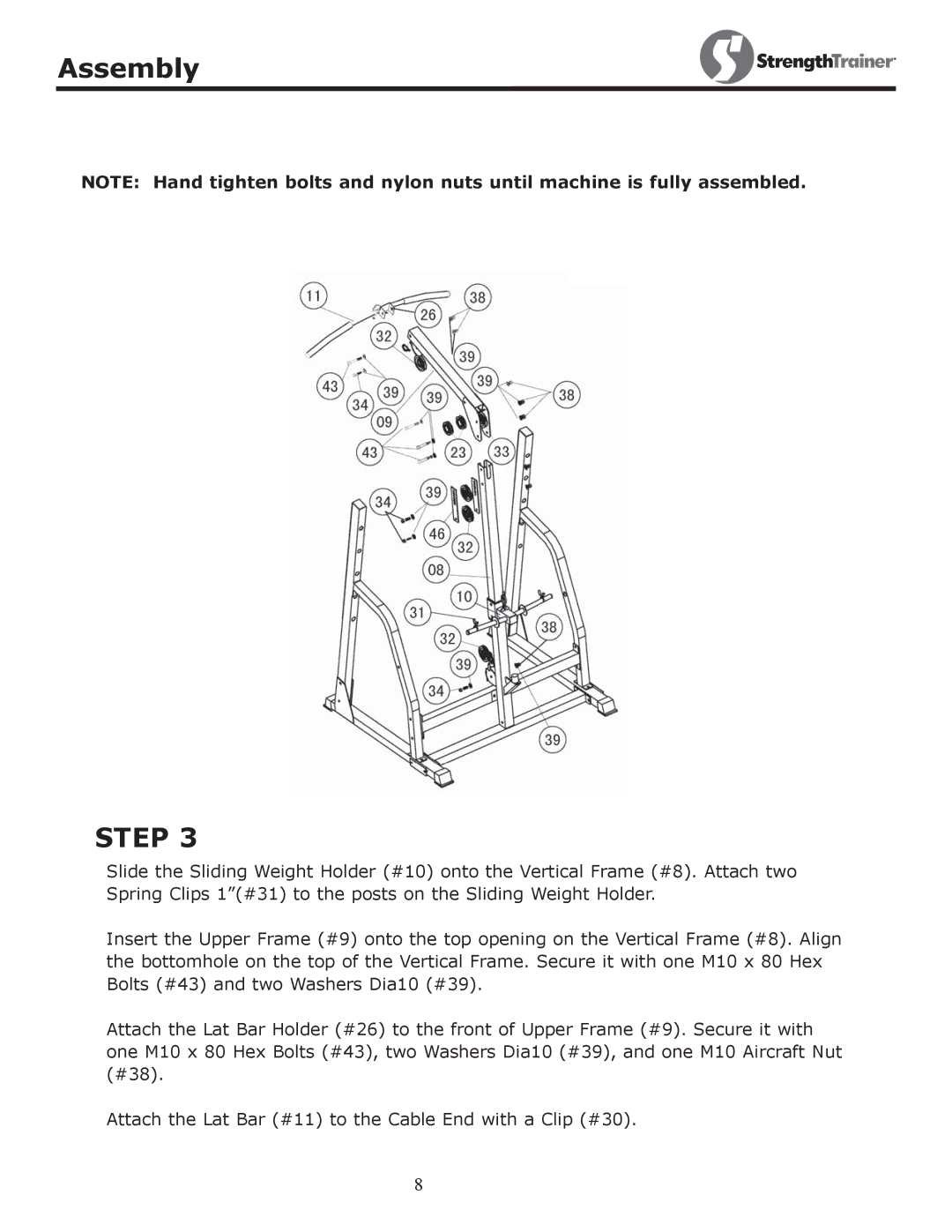 Keys Fitness ST-PR owner manual Step 