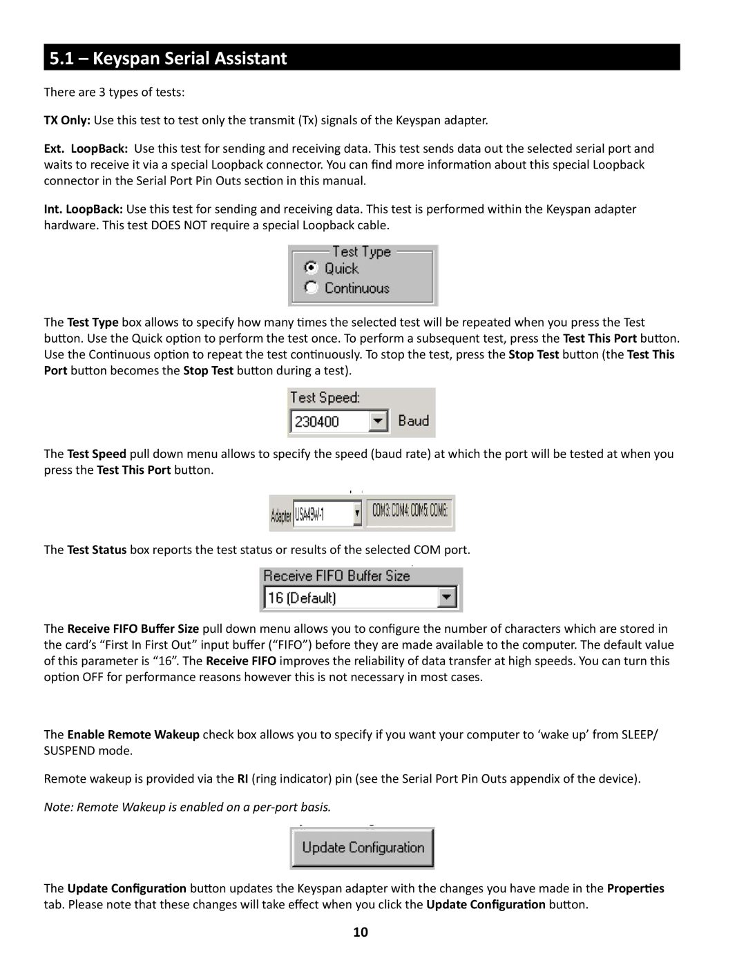 Keyspan USA-49WG owner manual Keyspan Serial Assistant 