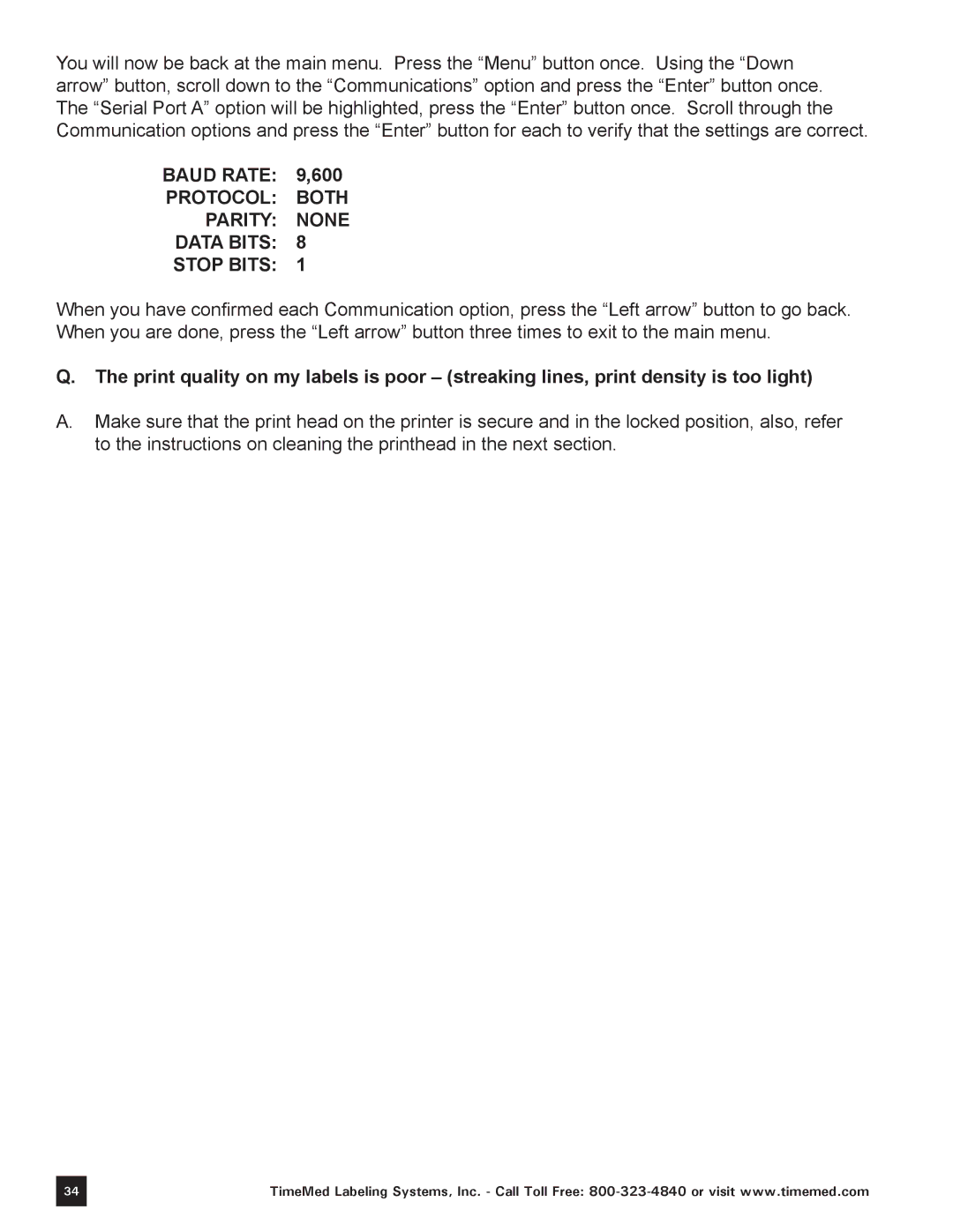 Keystone Computer Keyboard manual Protocol Both Parity None 