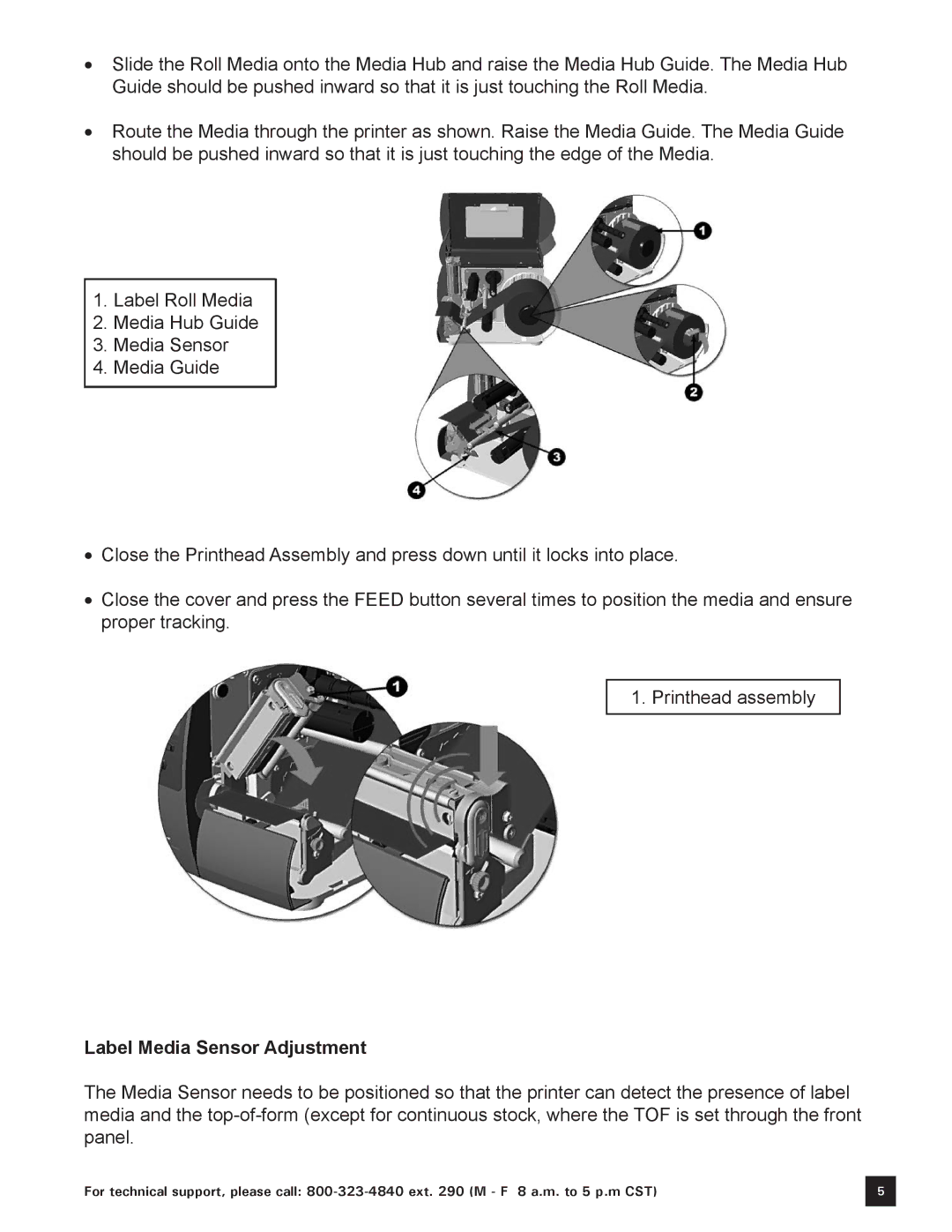 Keystone Computer Keyboard manual Label Media Sensor Adjustment 