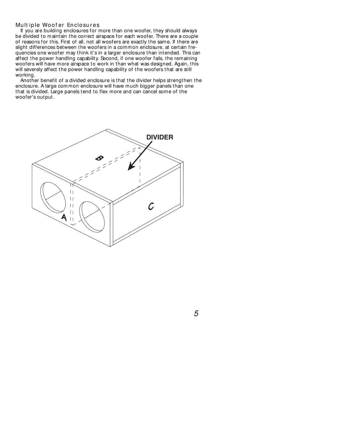 Kicker 10TC104 manual Multiple Woofer Enclosures 