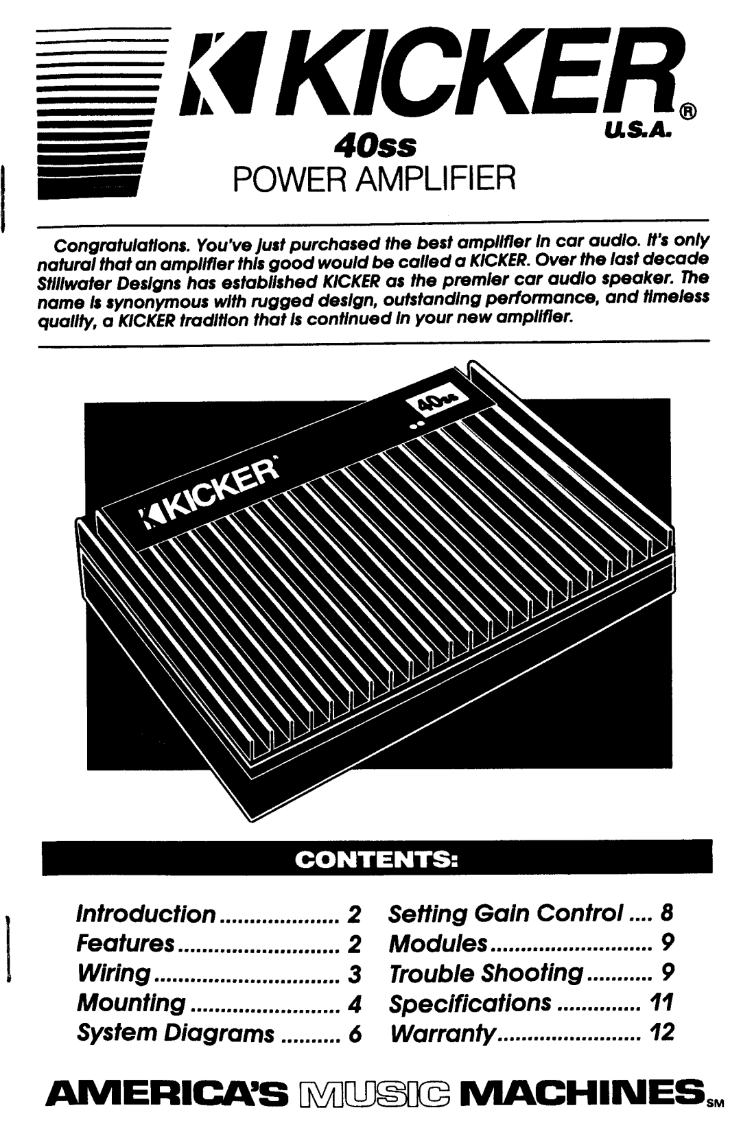 Kicker 40ss manual 