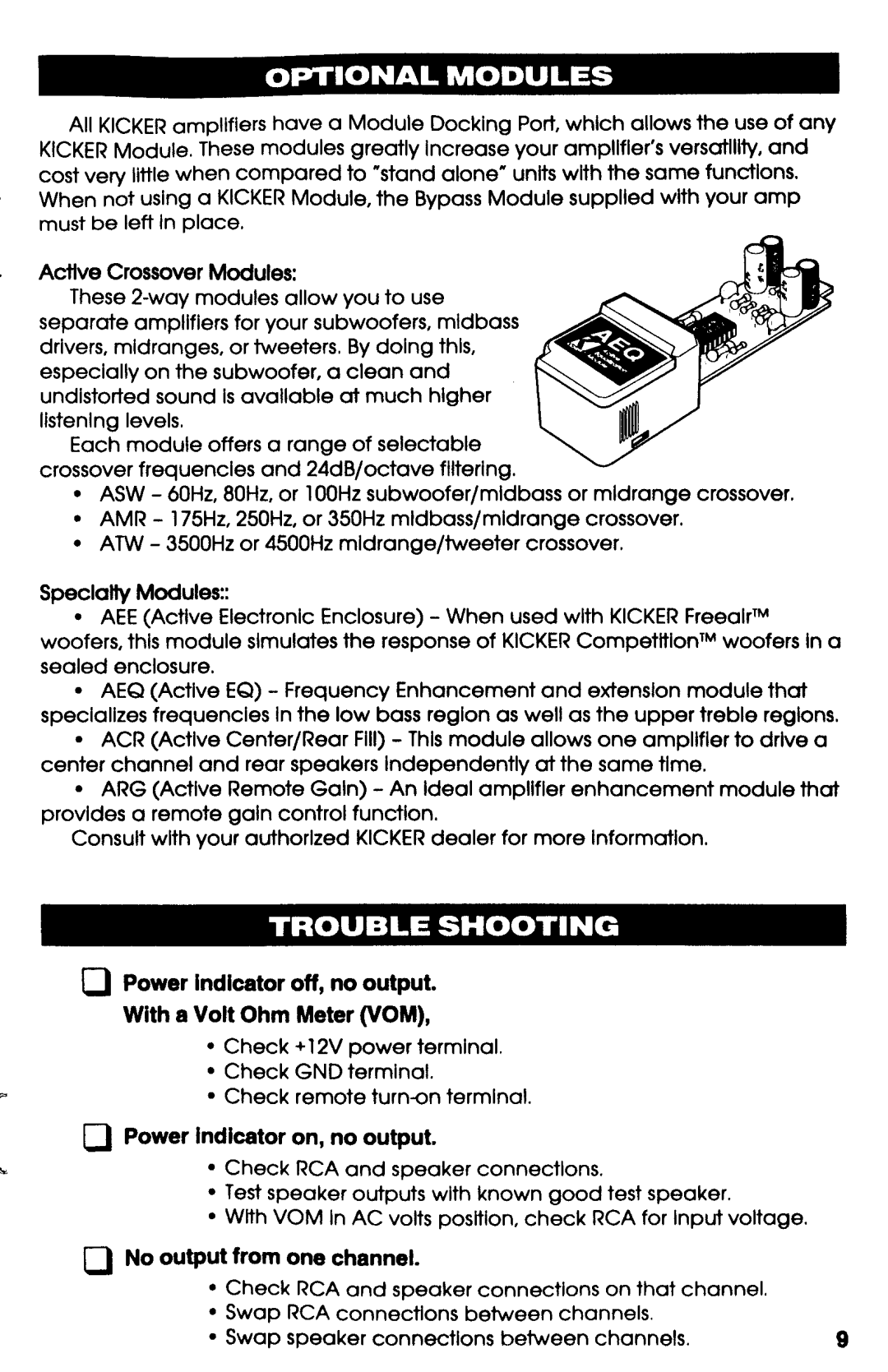 Kicker 40ss manual 