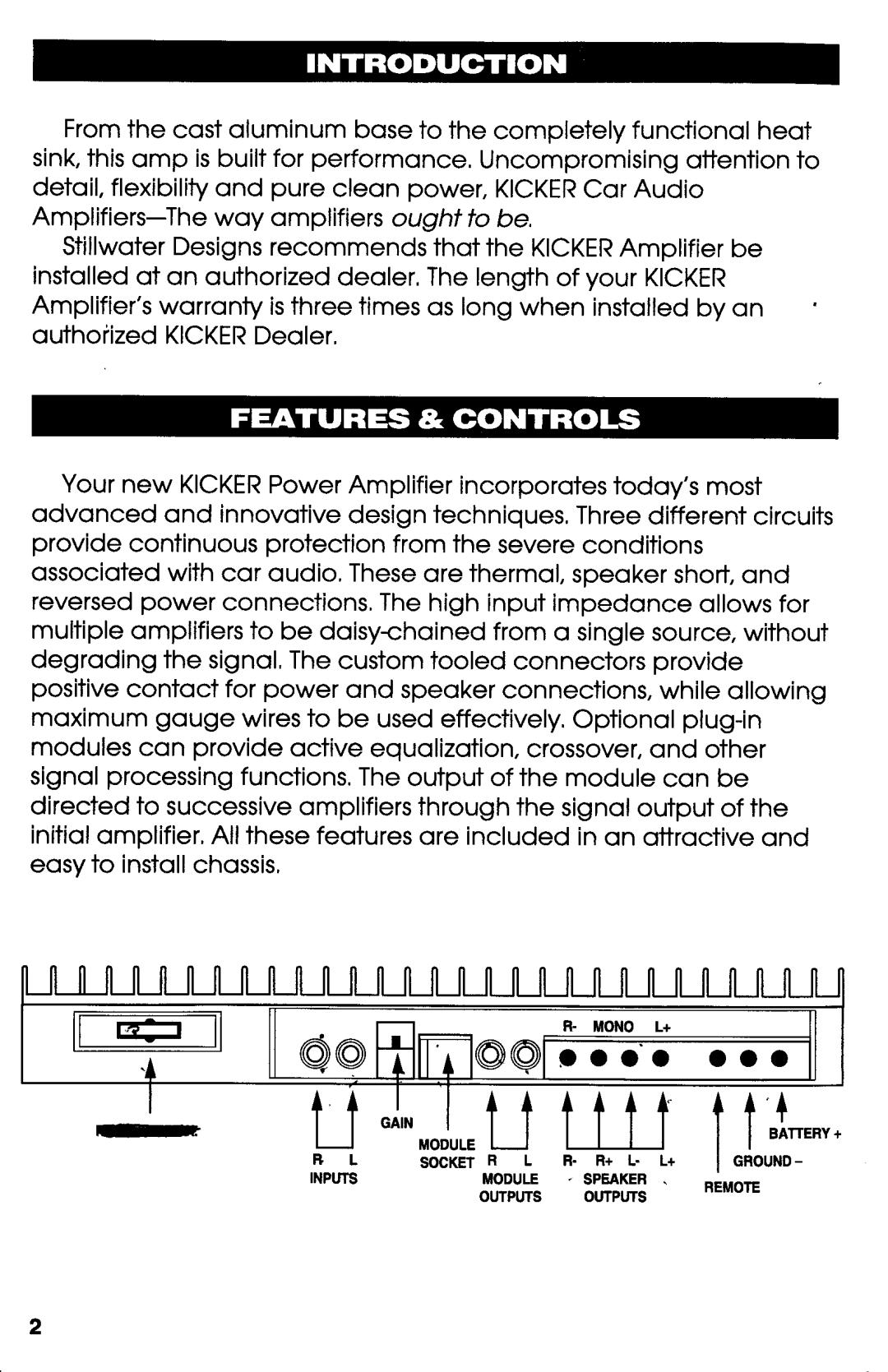 Kicker 80ss manual 