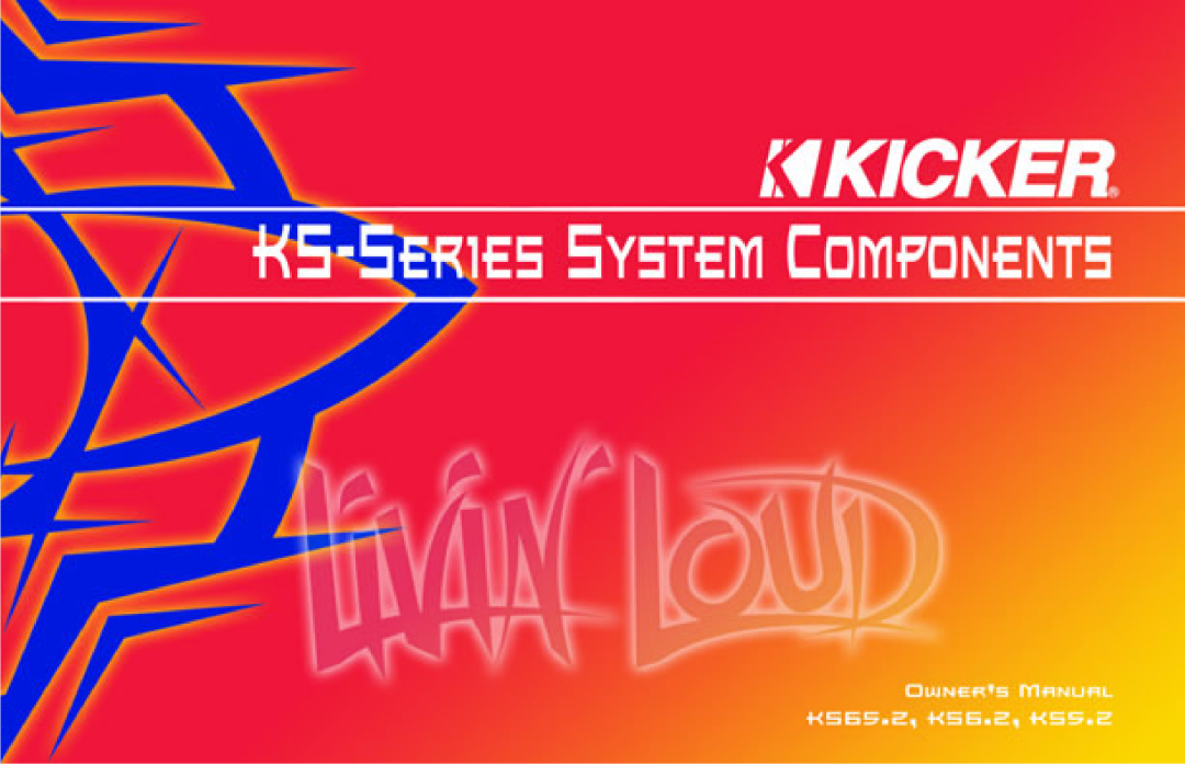 Kicker KS6.2, KS65.2, KS5.2 manual 