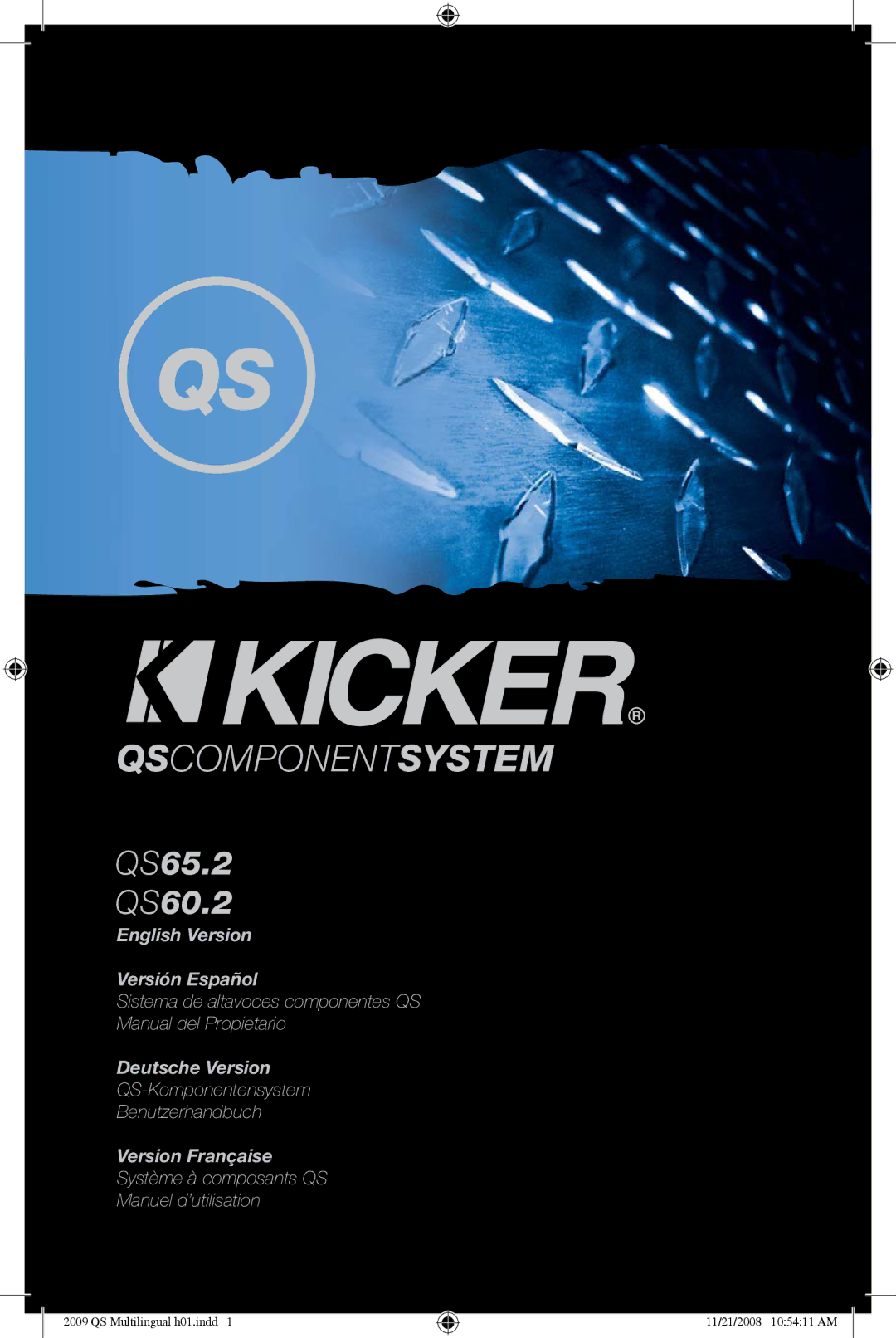 Kicker QS60.2, QS65.2 manuel dutilisation Qscomponentsystem 