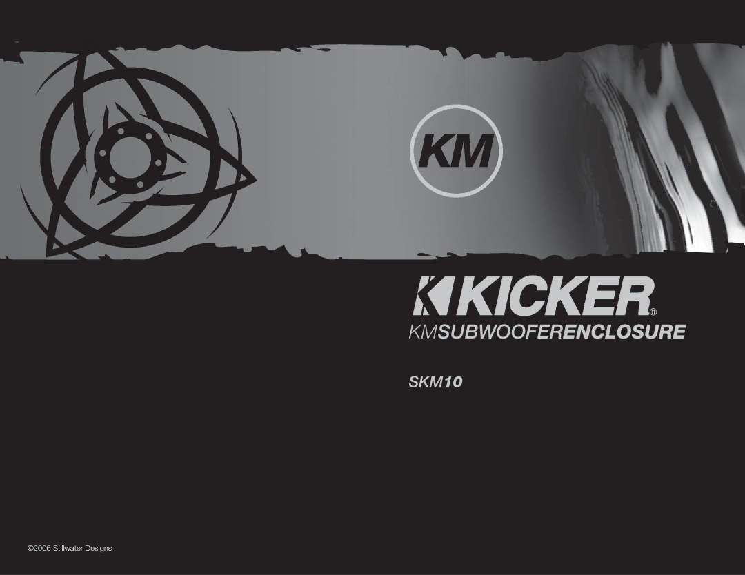 Kicker SKM10 manual Kmsubwooferenclosure 