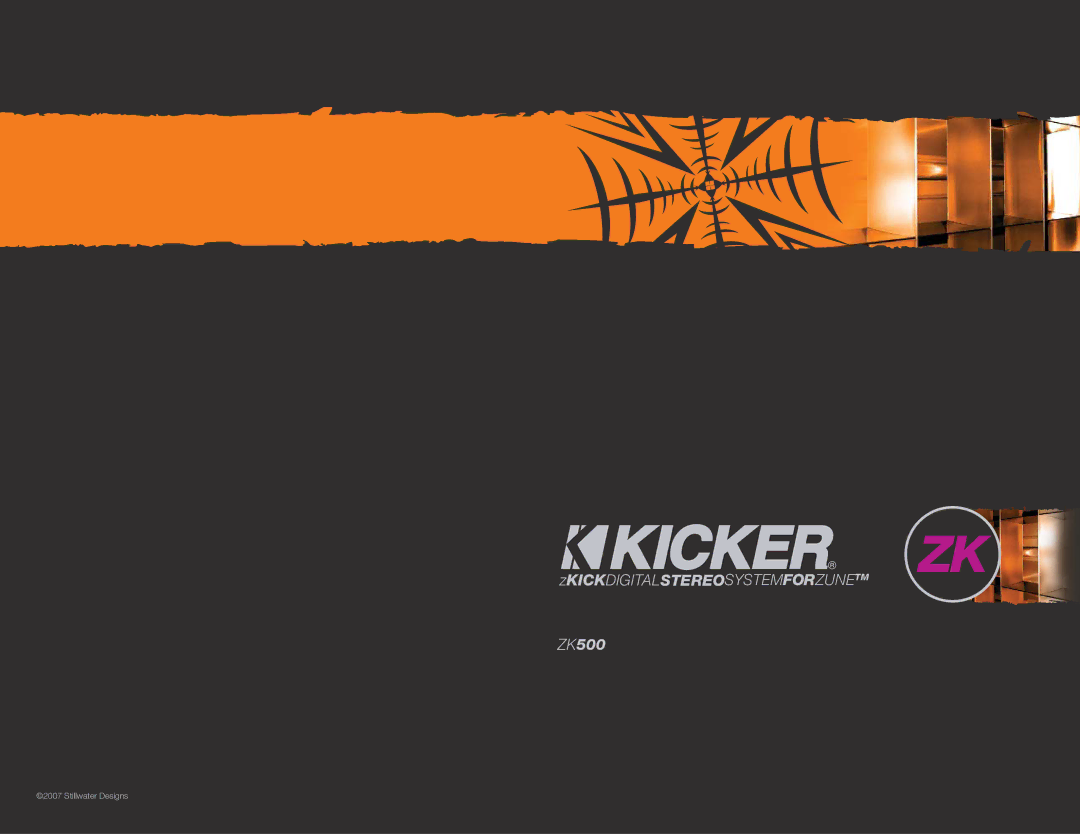 Kicker ZK500 manual 