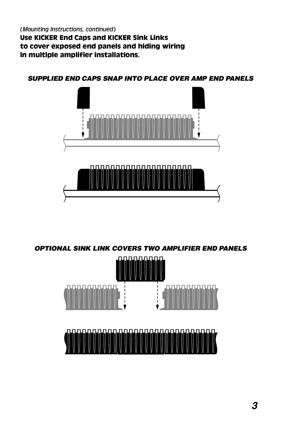 Kicker ZX460 warranty Mounting Instructions 