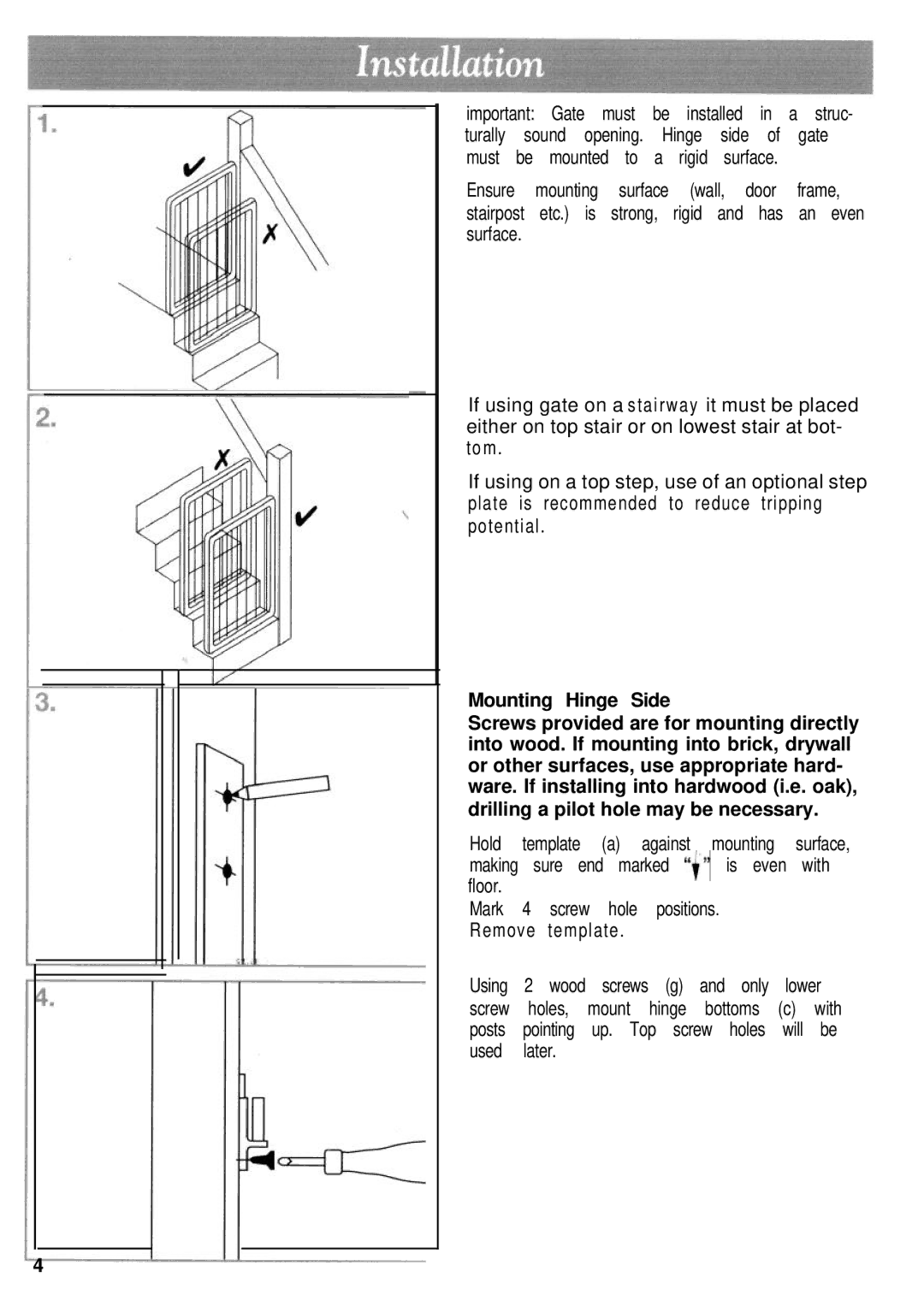 Kidco G24, G60 manual 