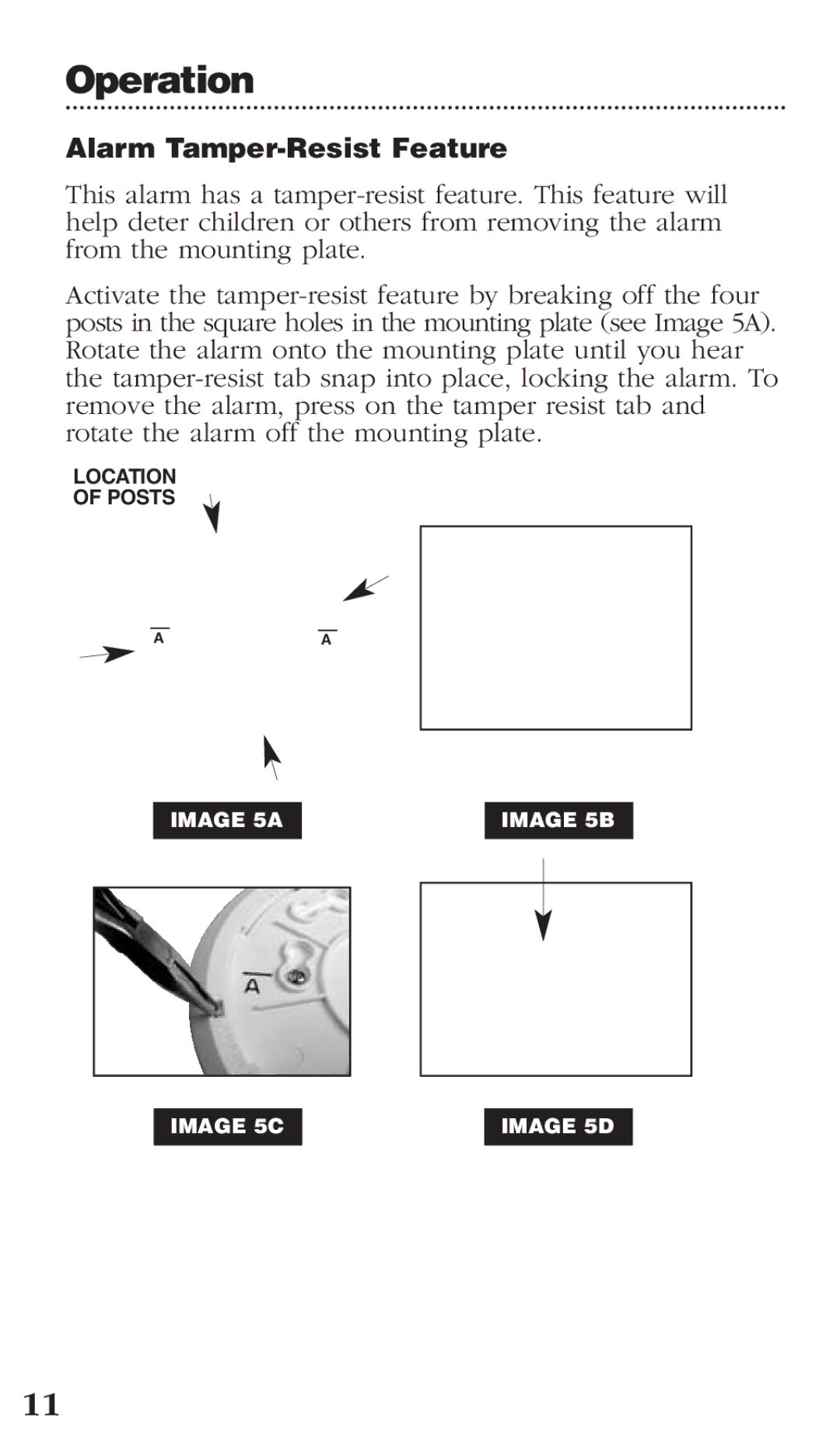 Kidde PI9000CA manual Alarm Tamper-Resist Feature 