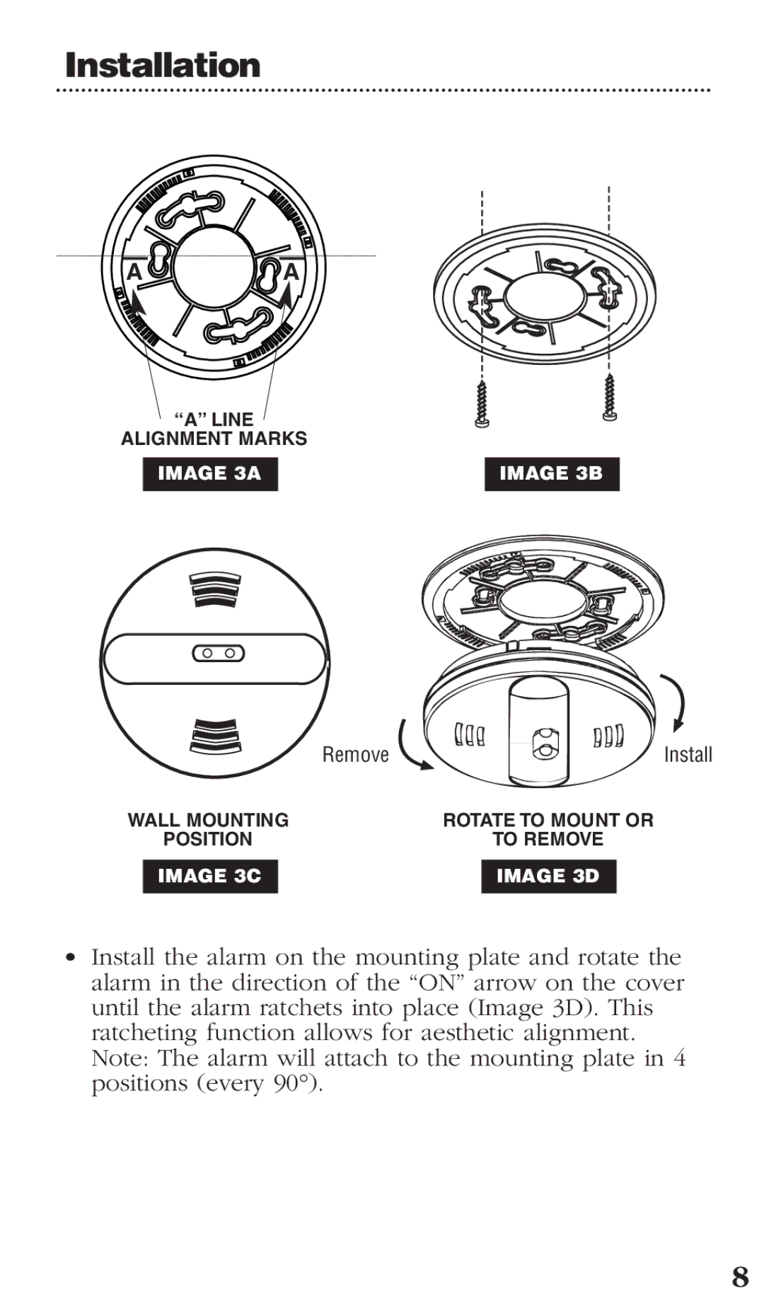 Kidde PI9000CA manual Remove 