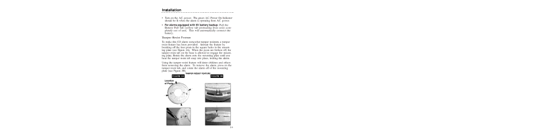 Kidde P/N 900-0120, KN-COB-IC specifications Tamper Resist Feature 