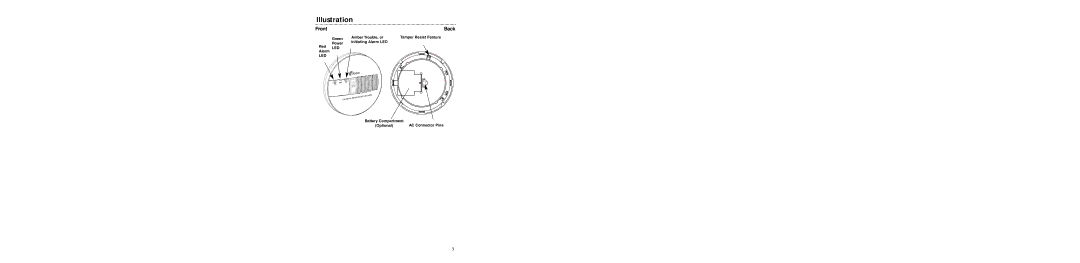 Kidde KN-COB-IC, P/N 900-0120 specifications Illustration, Front 