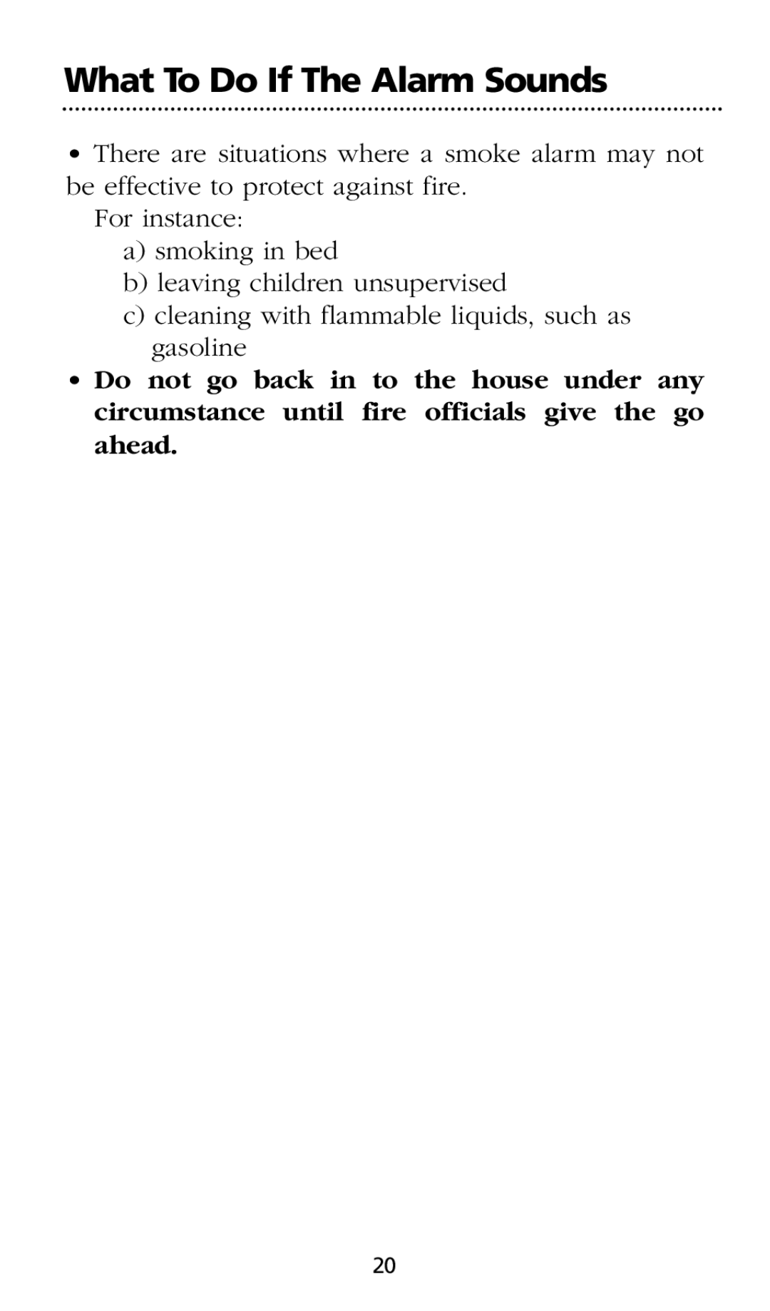 Kidde SMOKE AND CARBON MONOXIDE ALARM installation instructions What To Do If The Alarm Sounds 