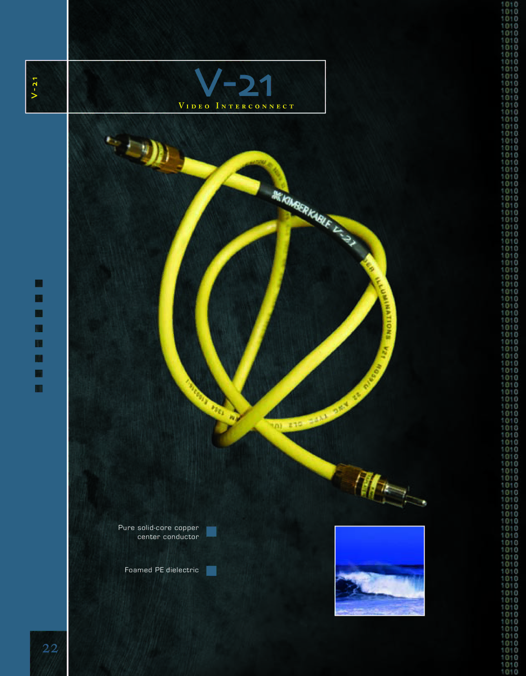 Kimber Kable PowerKordsTM manual Pure solid-core copper center conductor Foamed PE dielectric 