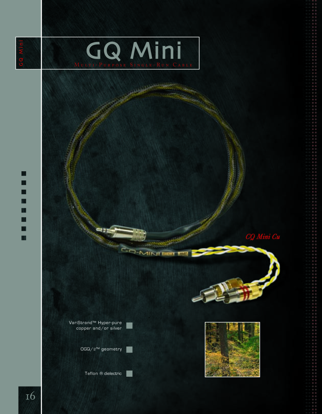 Kimber Kable PowerKordsTM manual GQ Mini, CQ Mini Cu, G Q M i n, VariStrand Hyper-purecopper and/or silver 