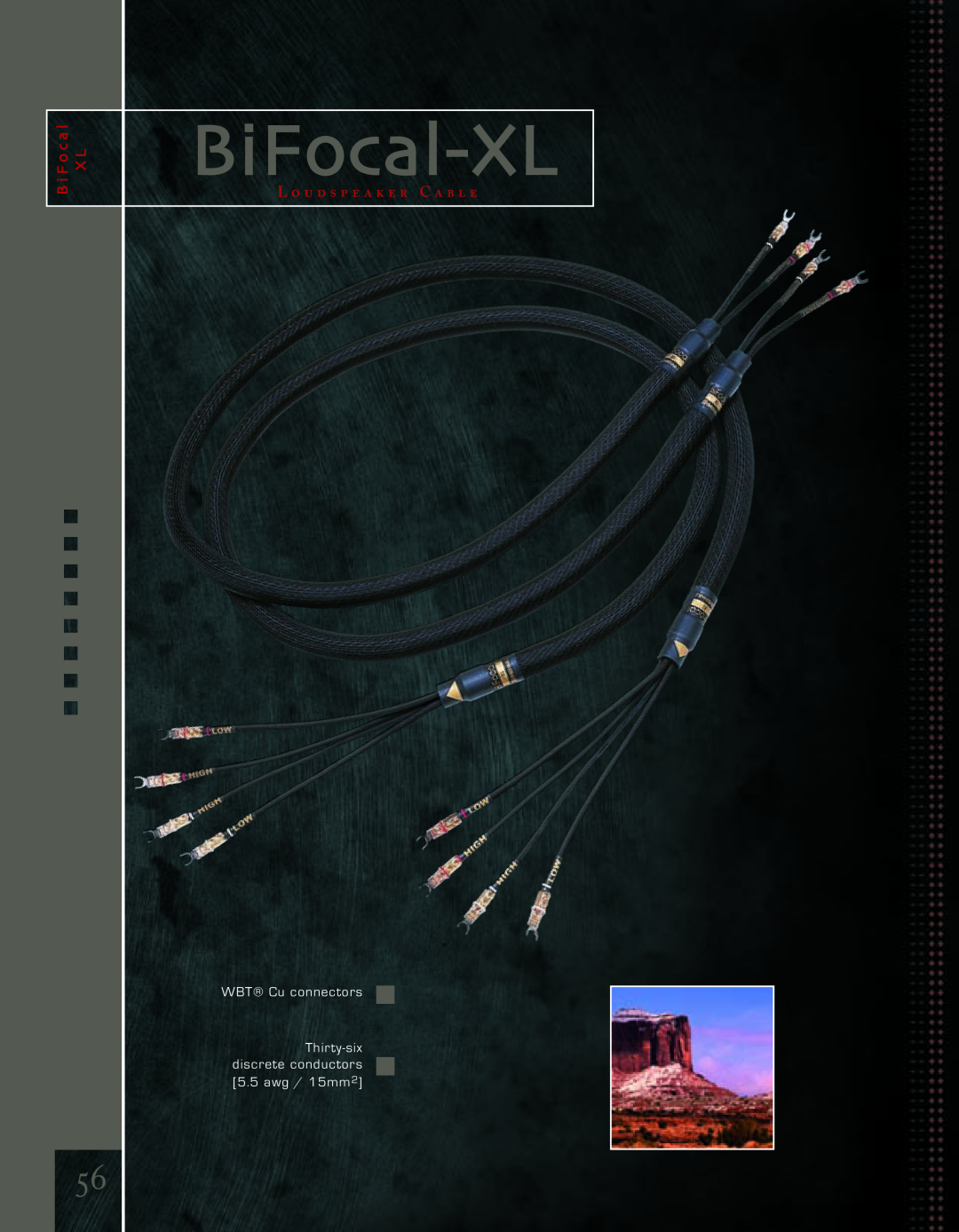 Kimber Kable PowerKordsTM manual BiFocal-XL, B i F o c a l X L, L o u d s p e a k e r C a b l e, WBT Cu connectors 