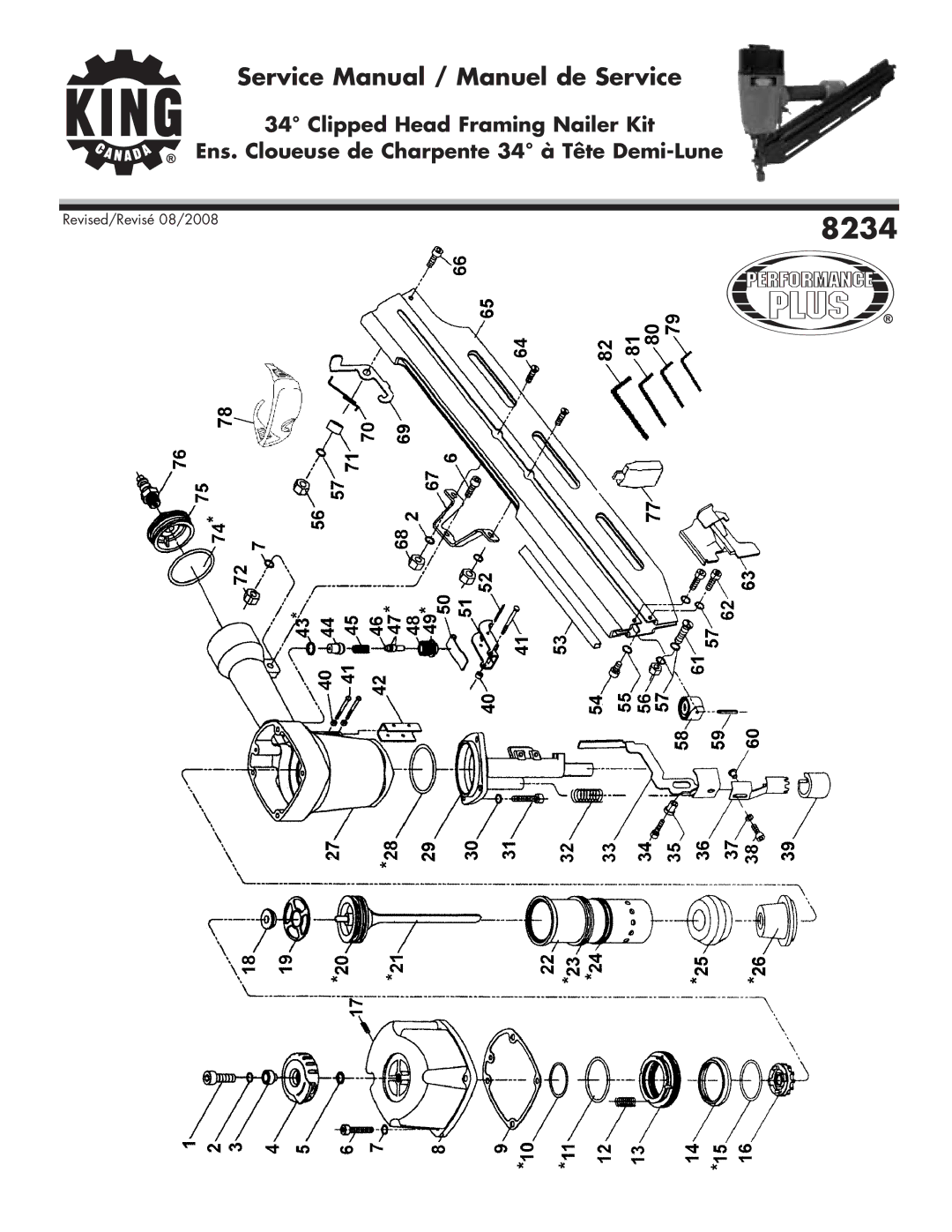 King Canada 8234 service manual 