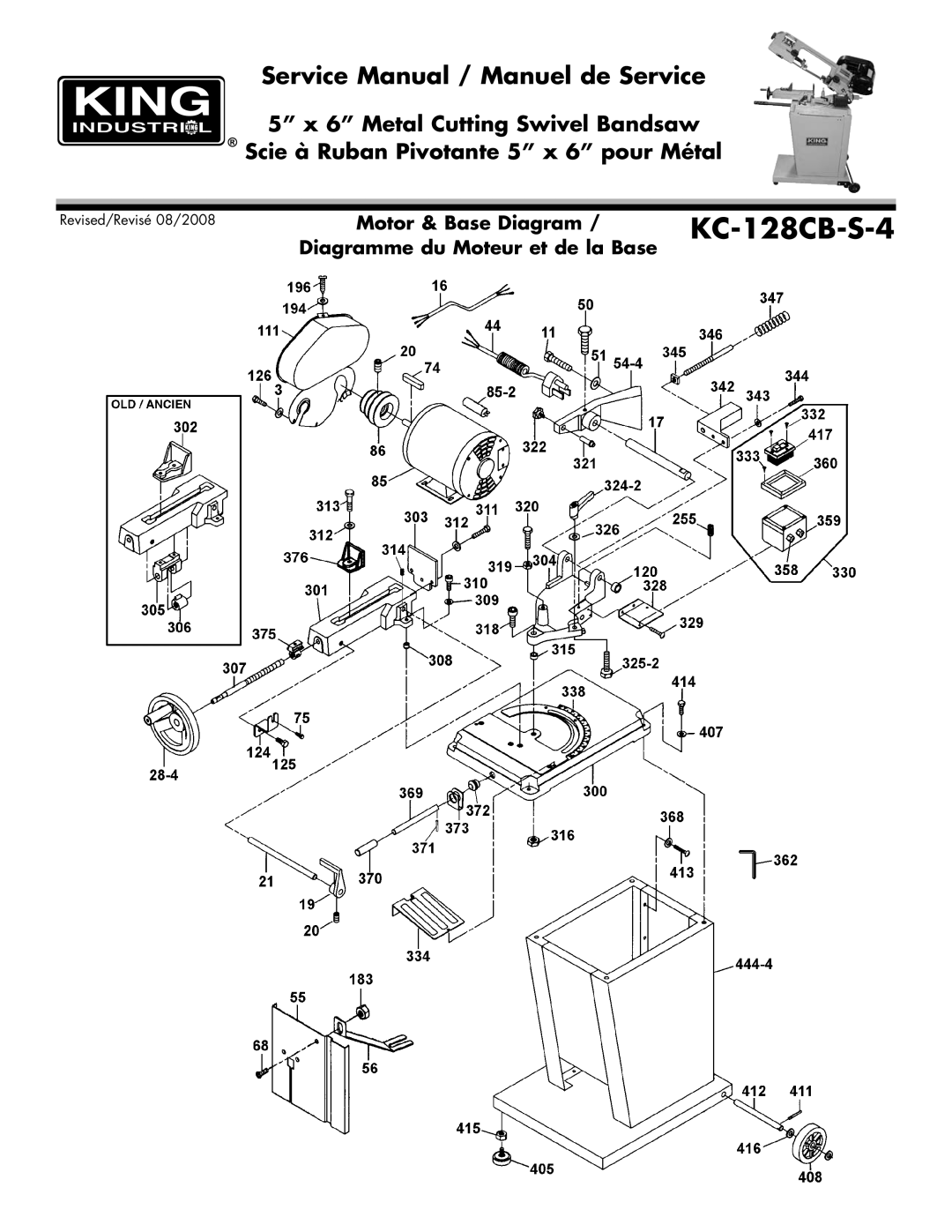 King Canada KC-128CB-S-4 service manual 