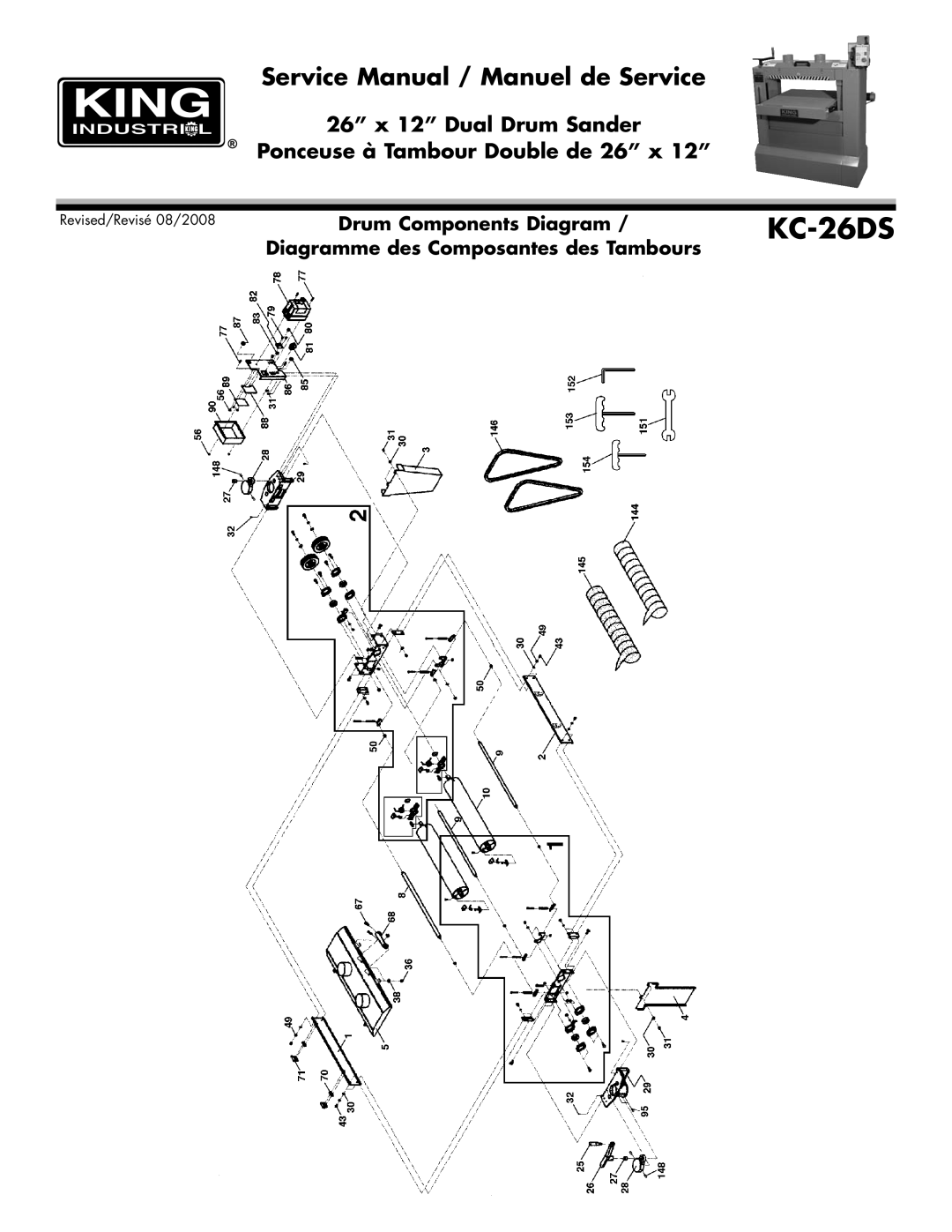 King Canada KC-26DS service manual 