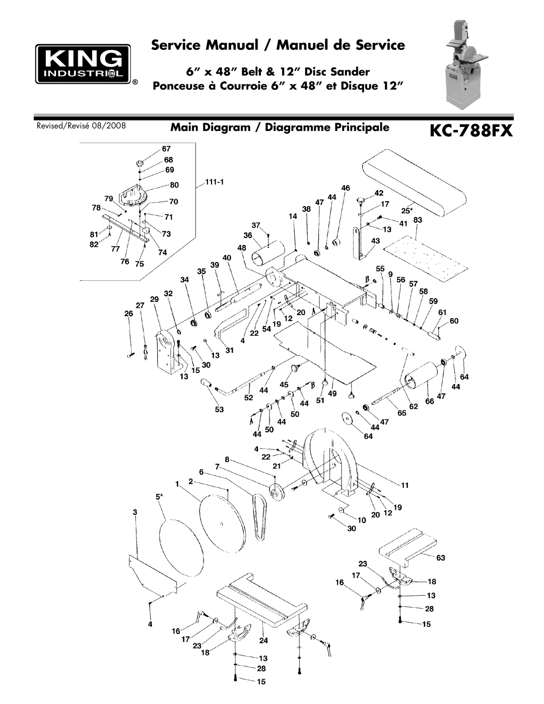 King Canada KC-788FX service manual 