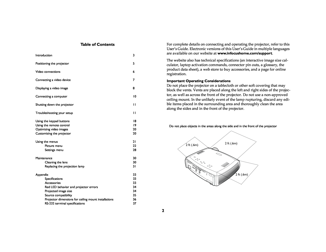 King Kutter SP7200 manual Table of Contents, Uhjlvwudwlrq, Important Operating Considerations 
