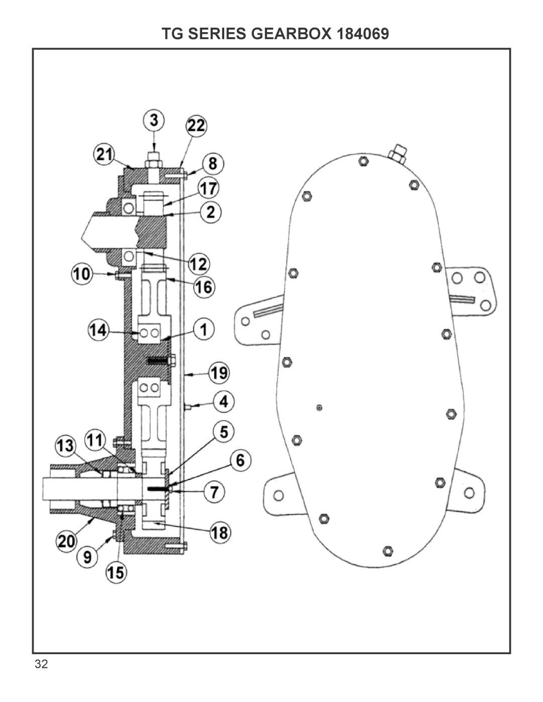 King Kutter 999995 manual TG Series Gearbox 