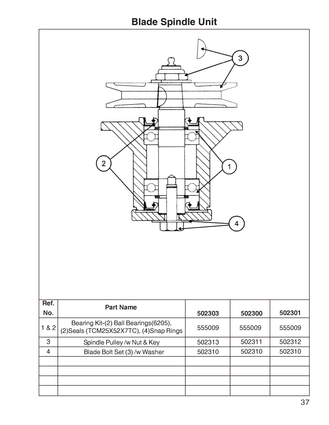 King Kutter Free Floating Finishing Mower manual Blade Spindle Unit 