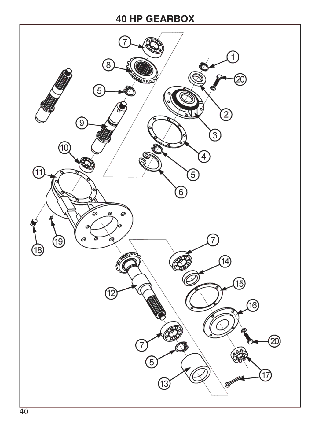 King Kutter Rotary Mower manual HP Gearbox 