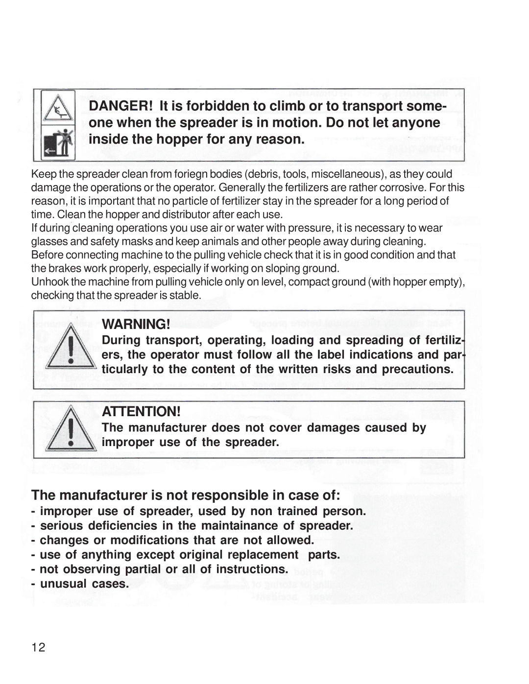 King Kutter S-ATV-180-U manual Manufacturer is not responsible in case 