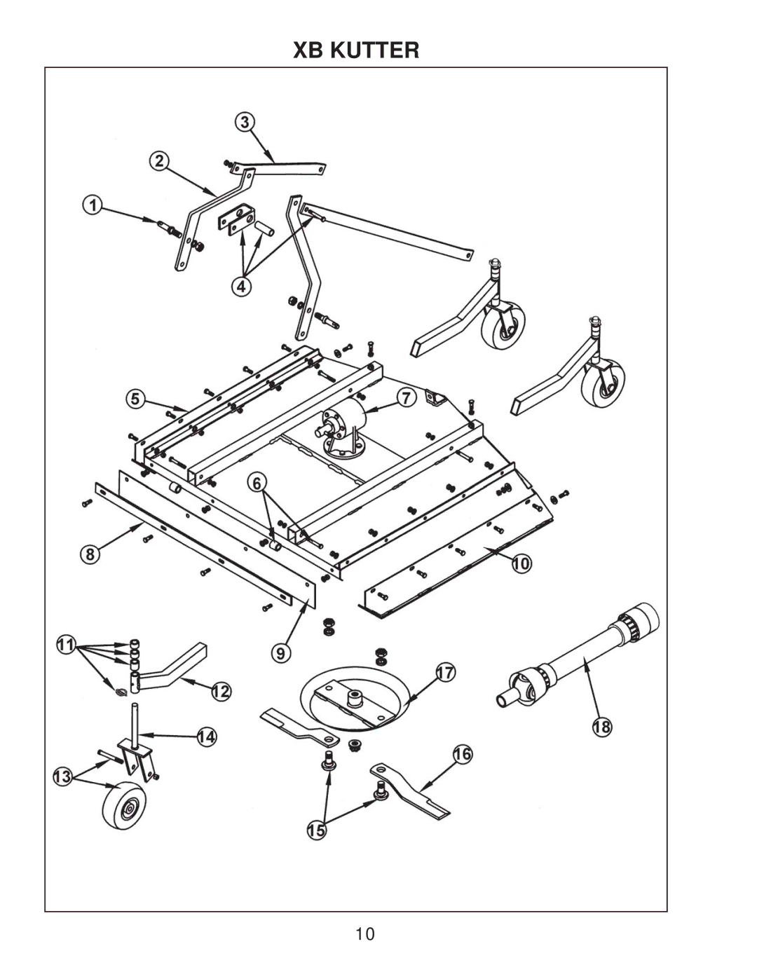 King Kutter manual XB Kutter 