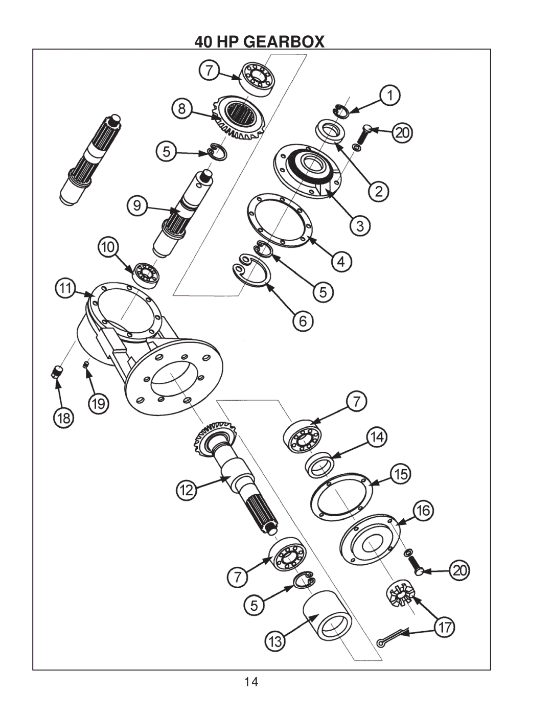 King Kutter XB manual HP Gearbox 