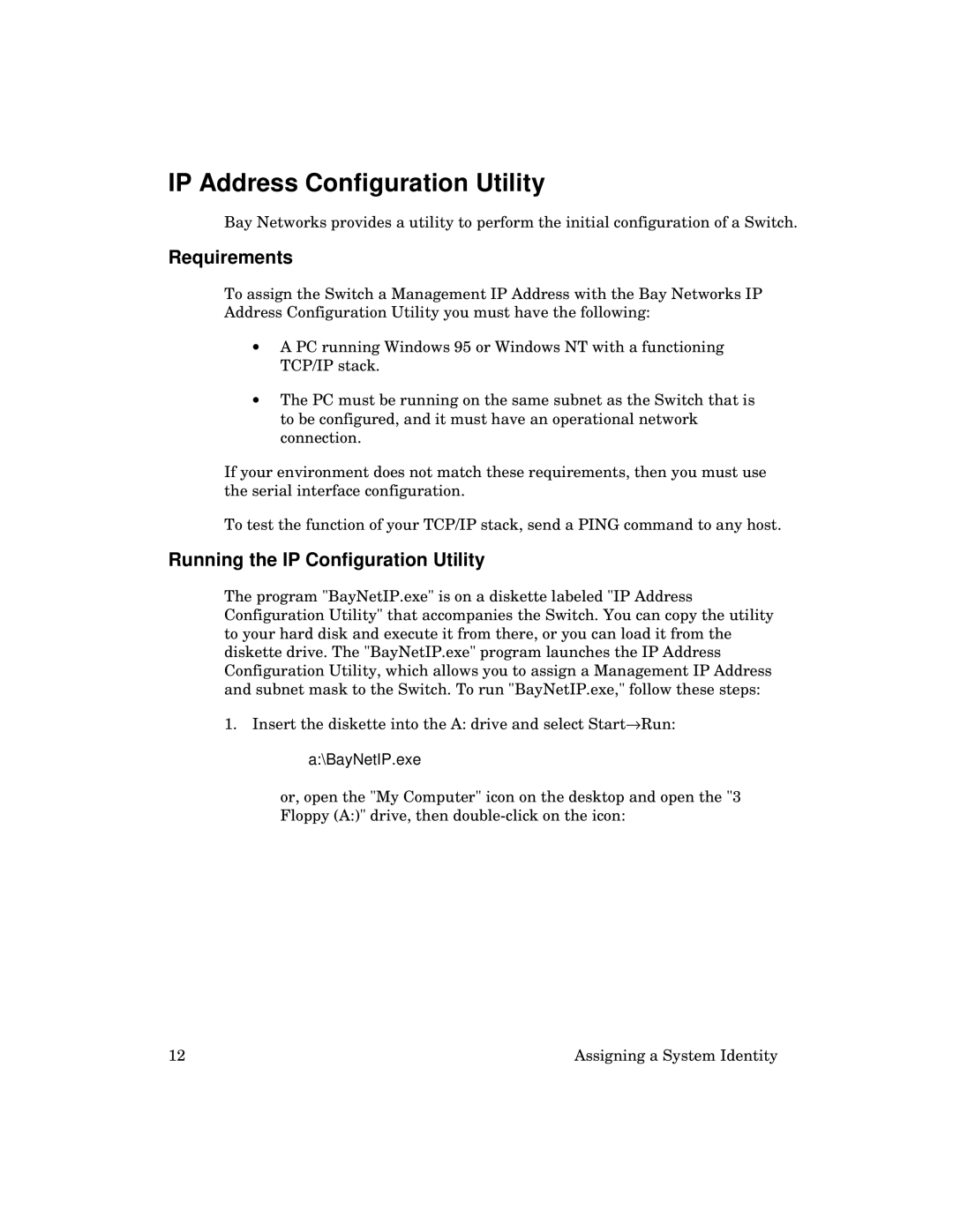 Kingston Technology 2000 manual IP Address Configuration Utility, Requirements, Running the IP Configuration Utility 