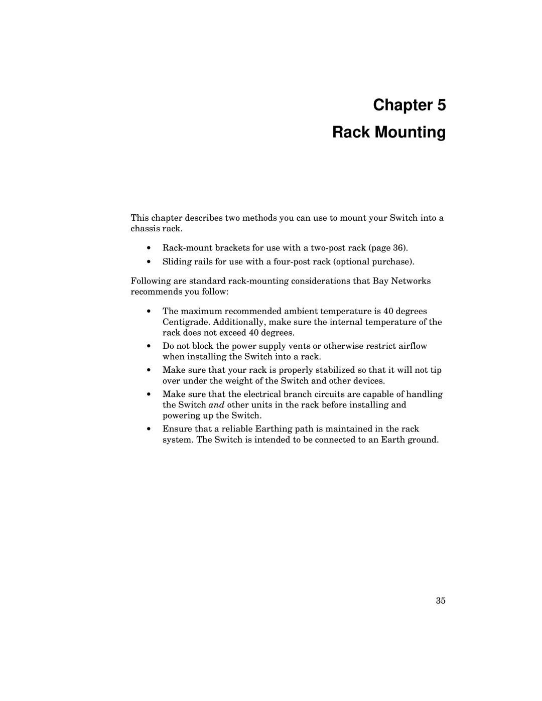 Kingston Technology 2000 manual Chapter Rack Mounting 