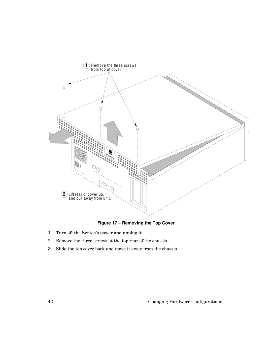 Kingston Technology 2000 manual Removing the Top Cover 