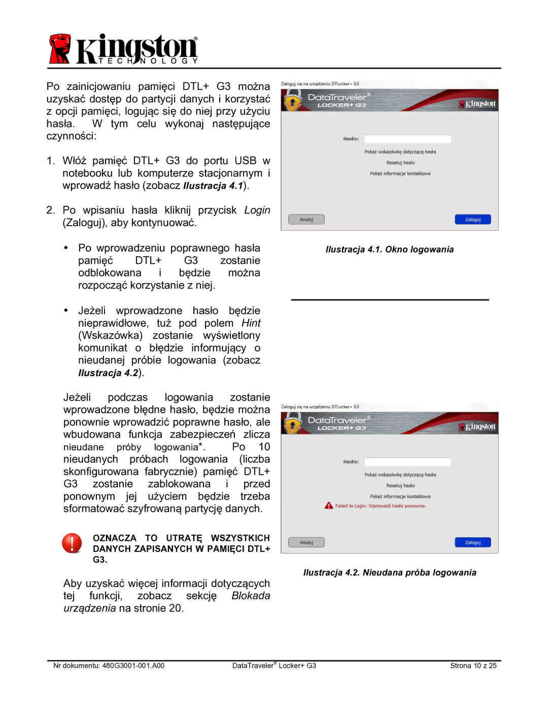 Kingston Technology DTLPG3 manual Dtl+ 