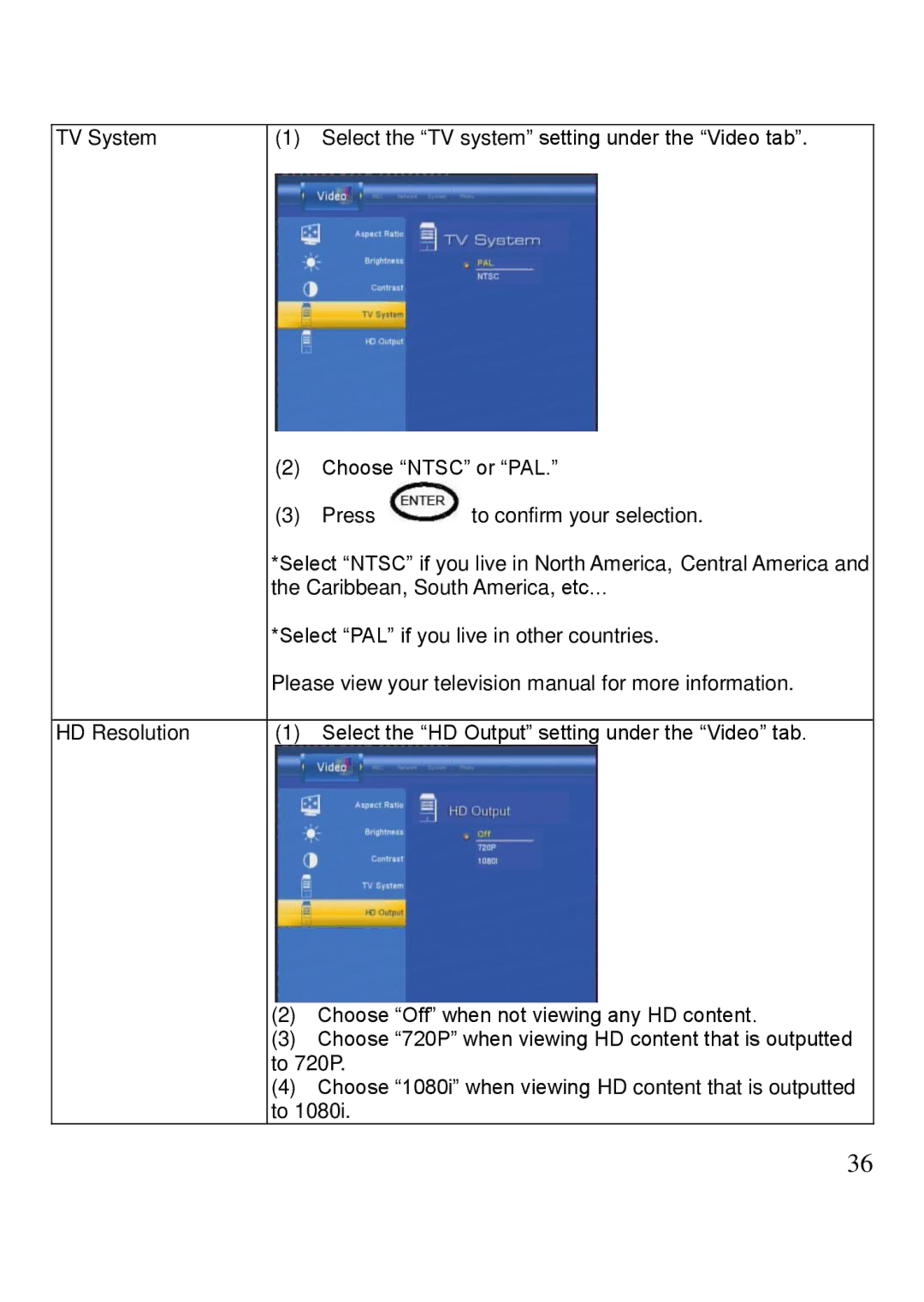 Kingwin KM-31BK manual Select Ntsc if you live in North America, Central America 